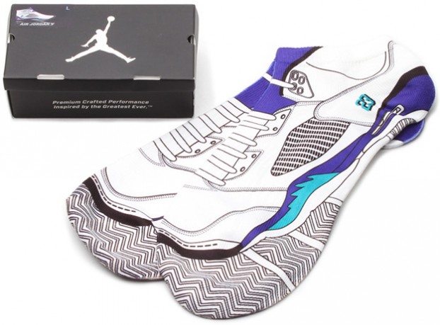 Custom Nike Elite jordan Grape Socks 