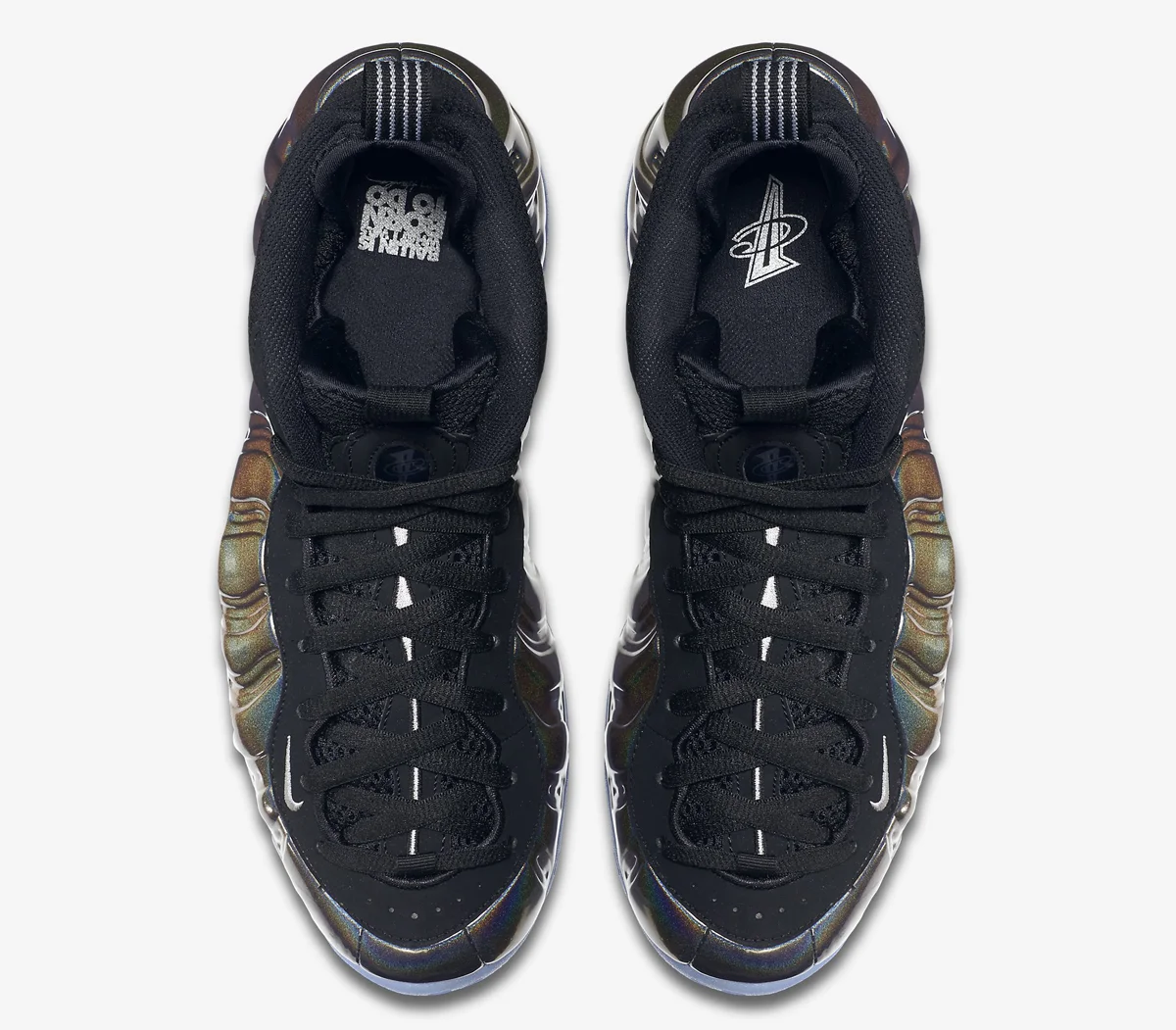 foamposite hologram on feet