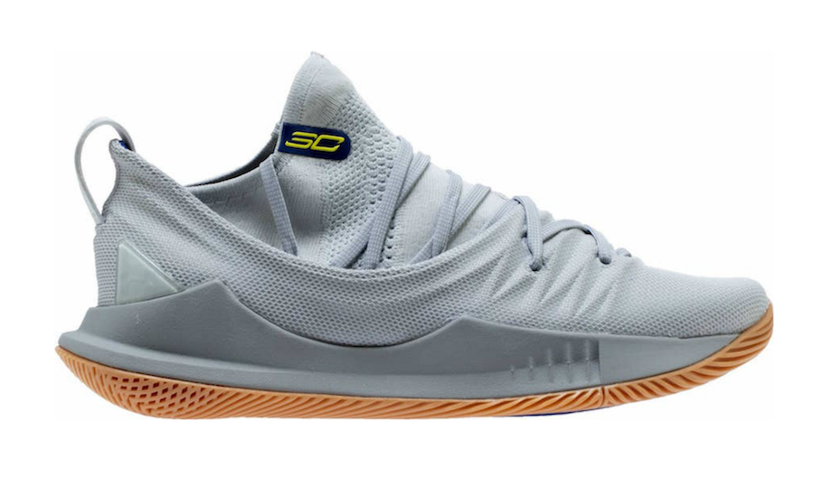 under armour curry 5 grey gum