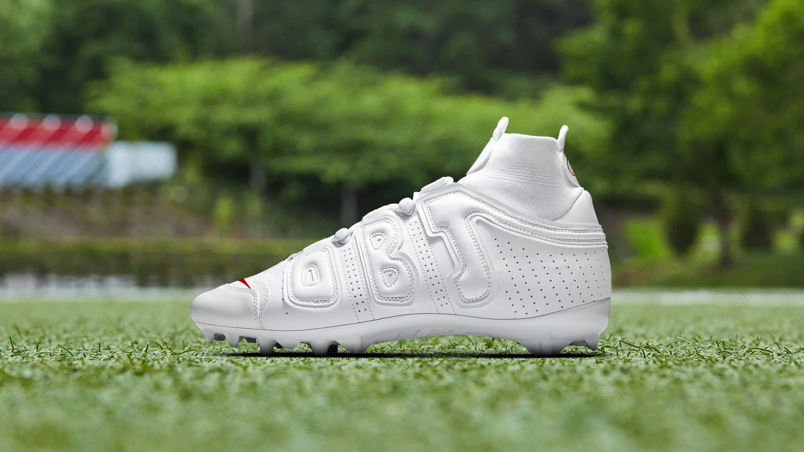 all white obj cleats
