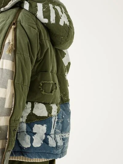 kith x greg lauren plaid military trench artist coat