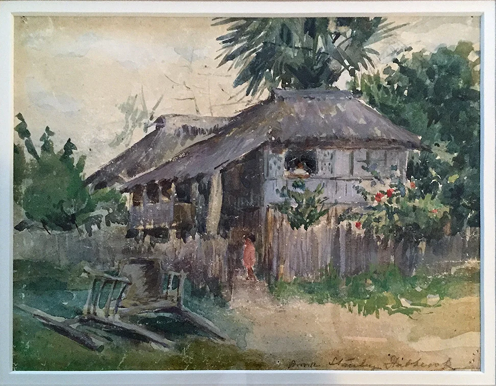 34.  Panay, Philippines: House with Child at Gate