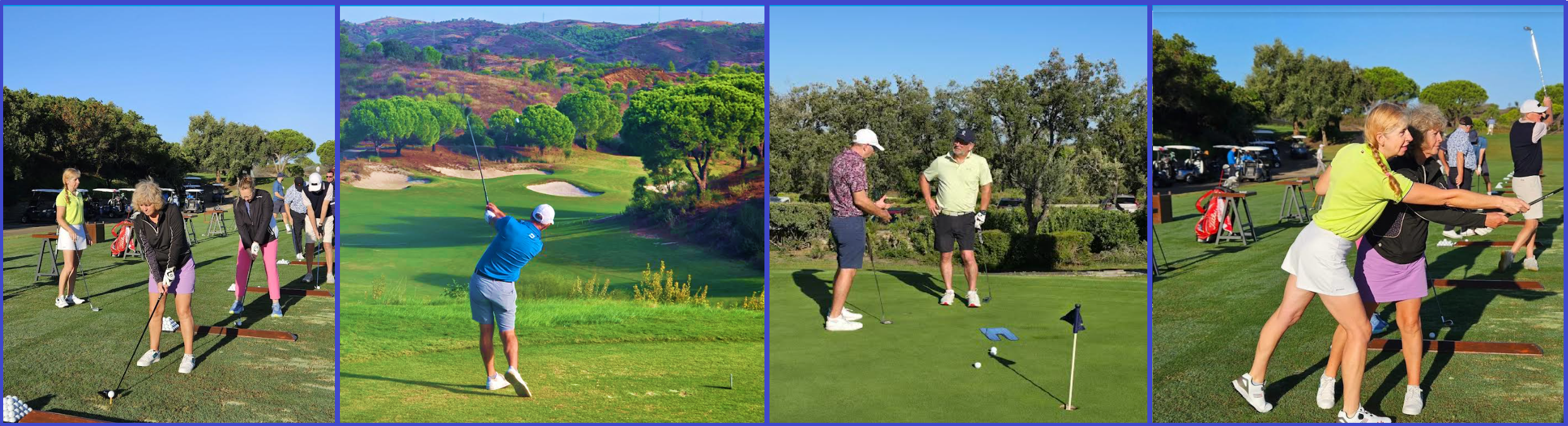 Ben and Loretta teaching on a 1st Tee Treks golf development holiday