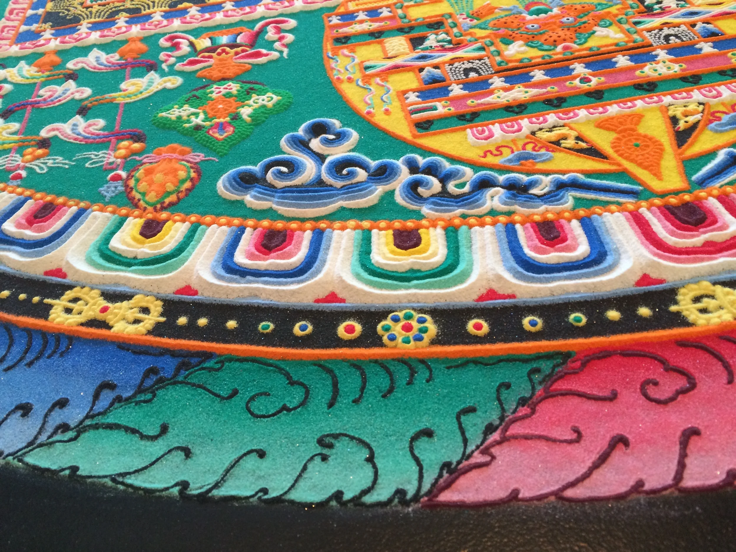 The intricacies of a Tibetan Sand Mandala--complex, masterful, and with multitudes of individual aspects making a complete entity.