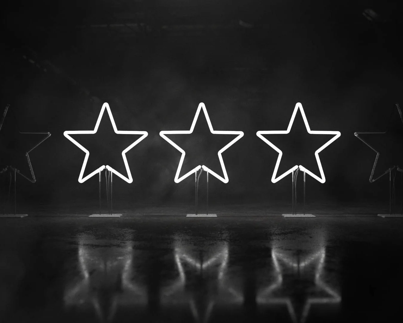 3D Neon Stars