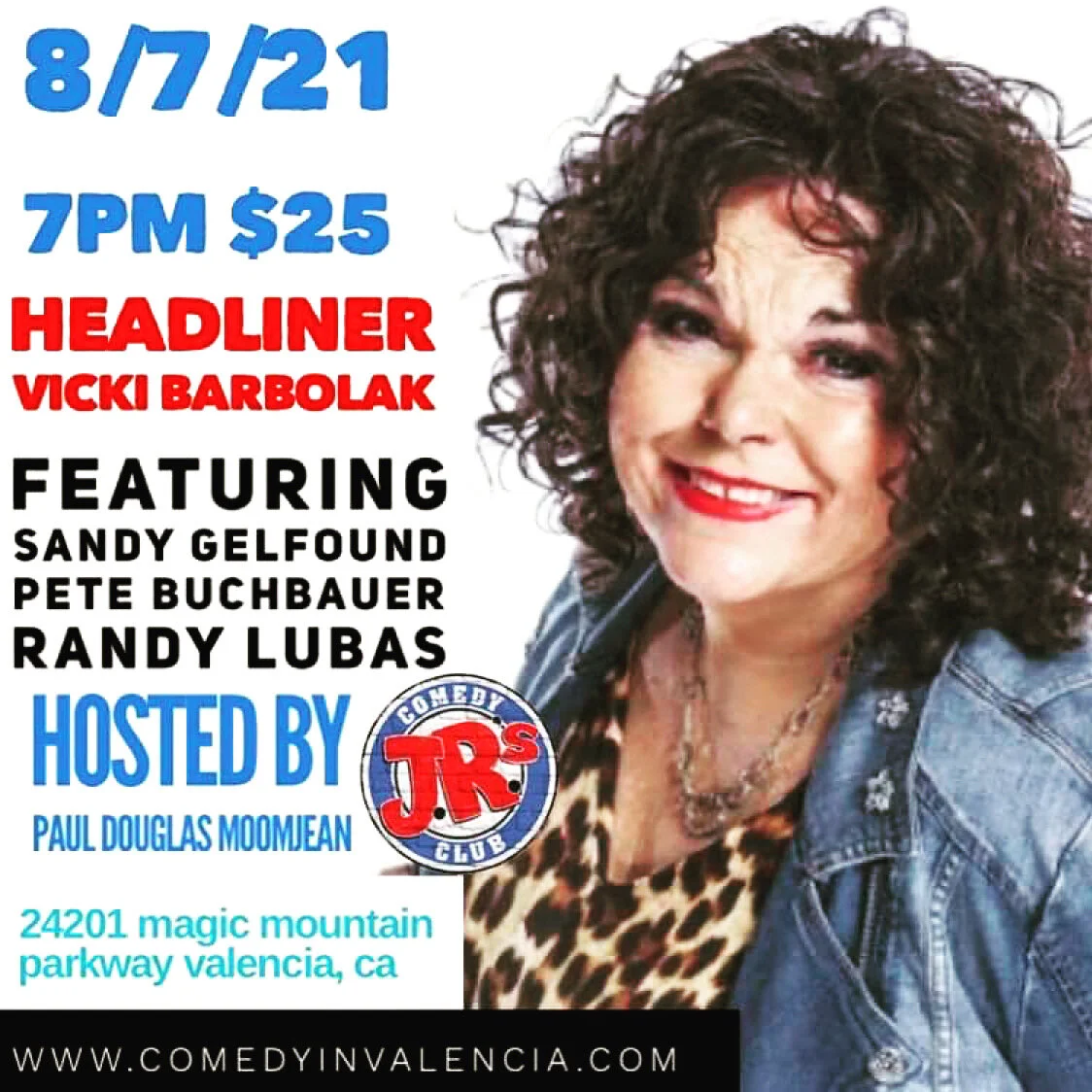 JR's Comedy Club w/ Vicki Barbolak