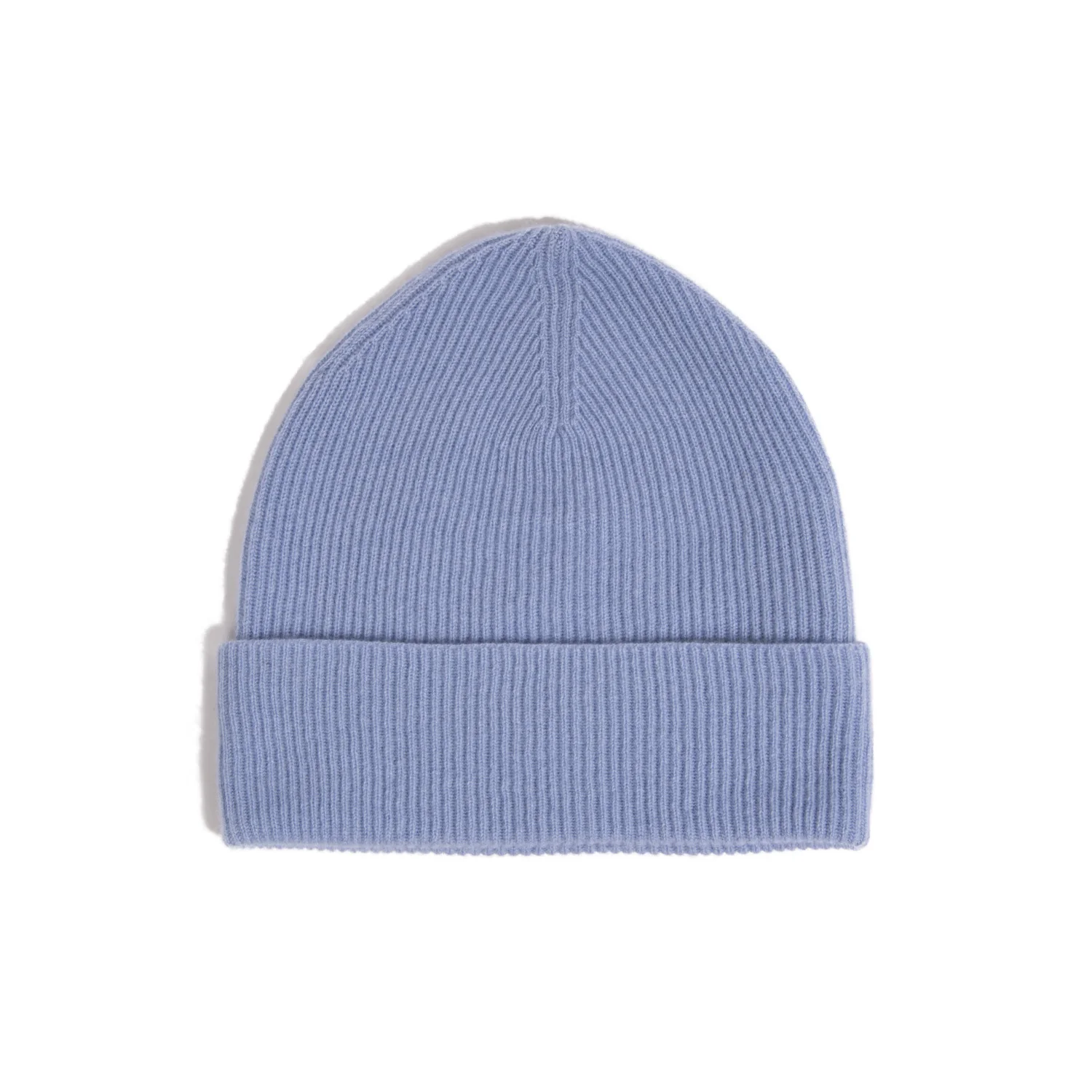 The Exeter Cashmere Beanie Hat in Sky Blue