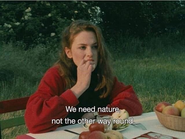 From the &ldquo;Four Adventures of Reinette and Mirabelle&rdquo;, by &Eacute;ric Rohmer 🍒
Rg @recreationrevolution #nature #knitwear