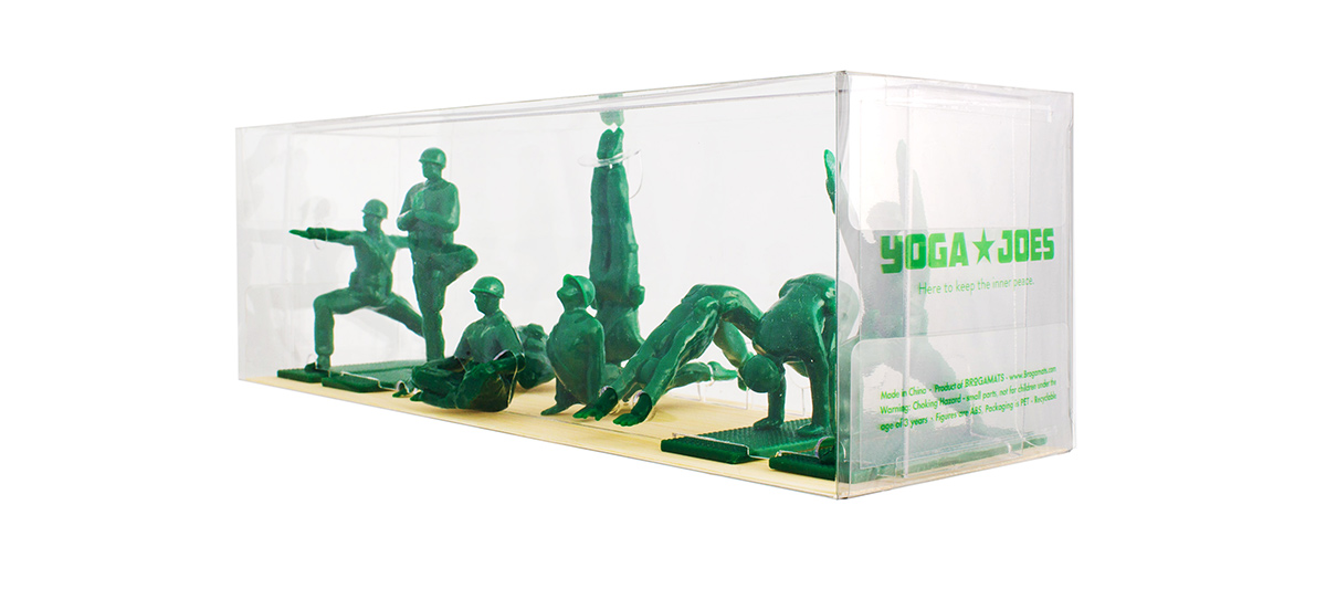** 1964-GI JOE CANADA-2019 ** New Yoga Joes Green Army Men Peace Pose 4