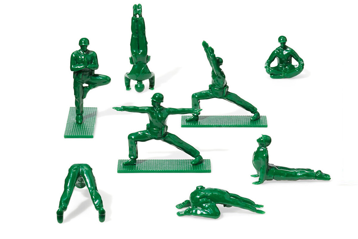 Yoga Joes Series 1 Green Army Men 