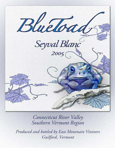  BlueToad Wine Label  Illustration and design 