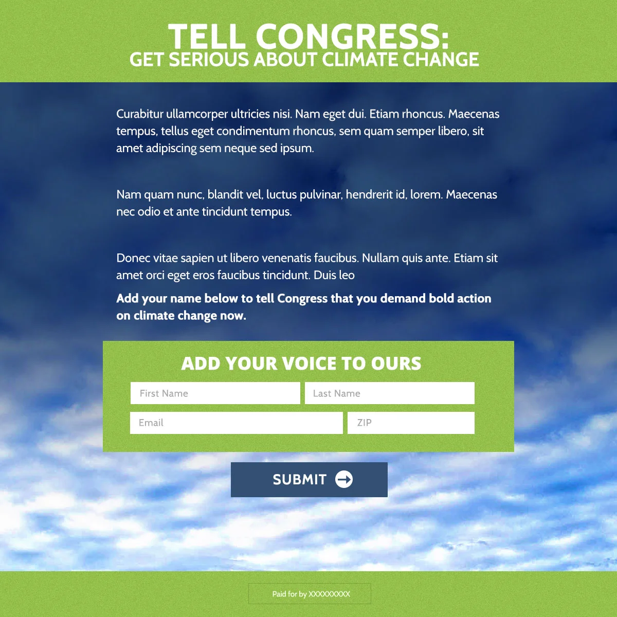 Climate change joint action landing page