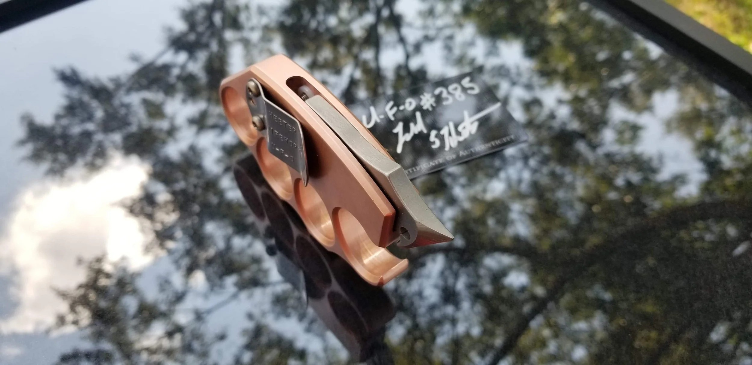 U-F-O Copper w/satin E glass breaker (1-2 week turnaround)