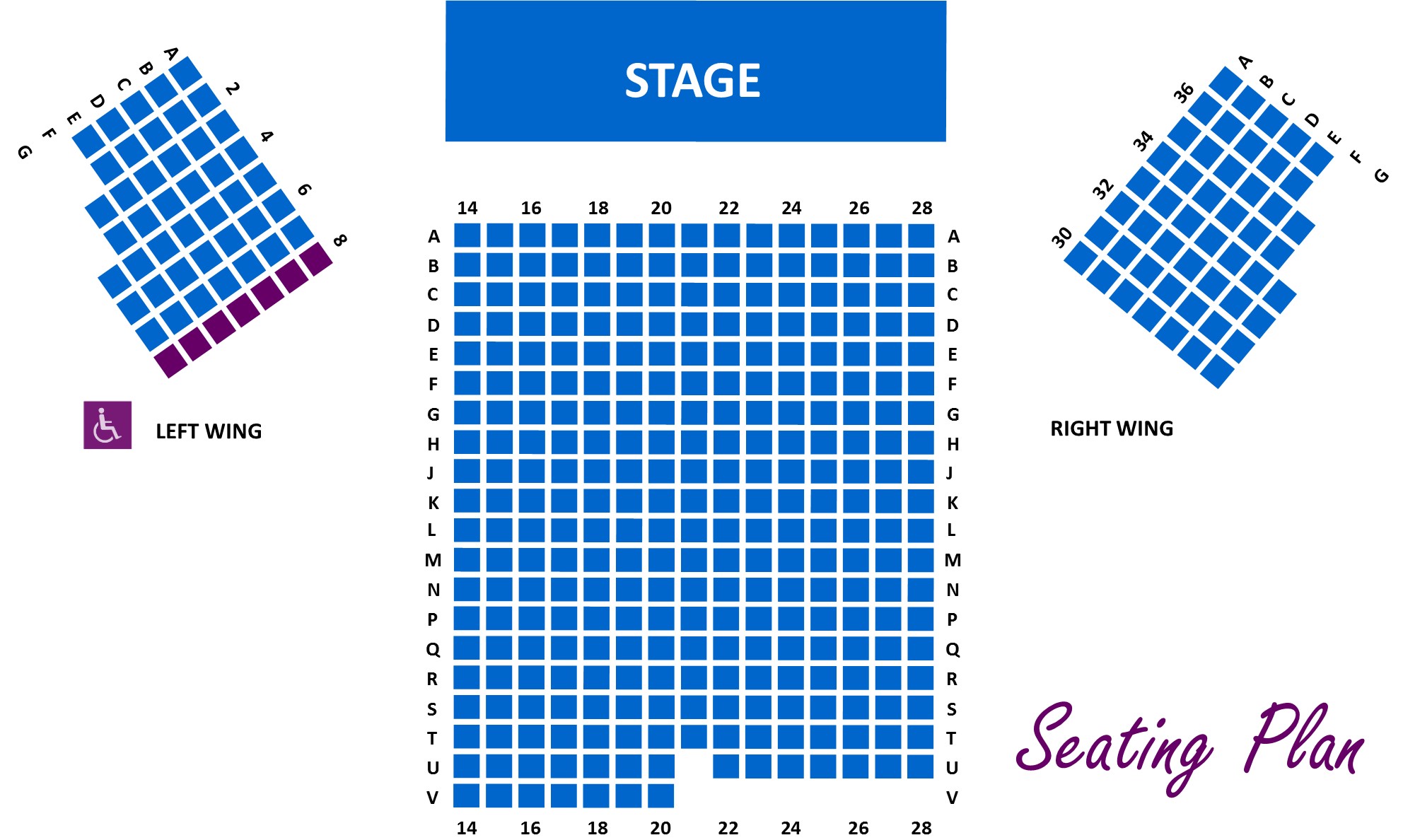 Barn Theatre Seating Chart