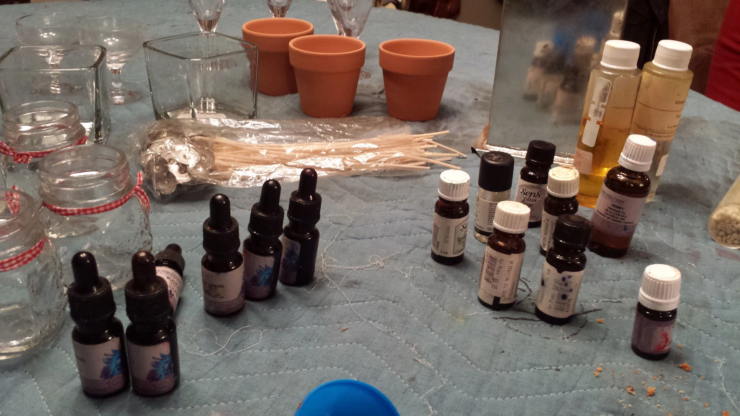 Our candle making arsenal