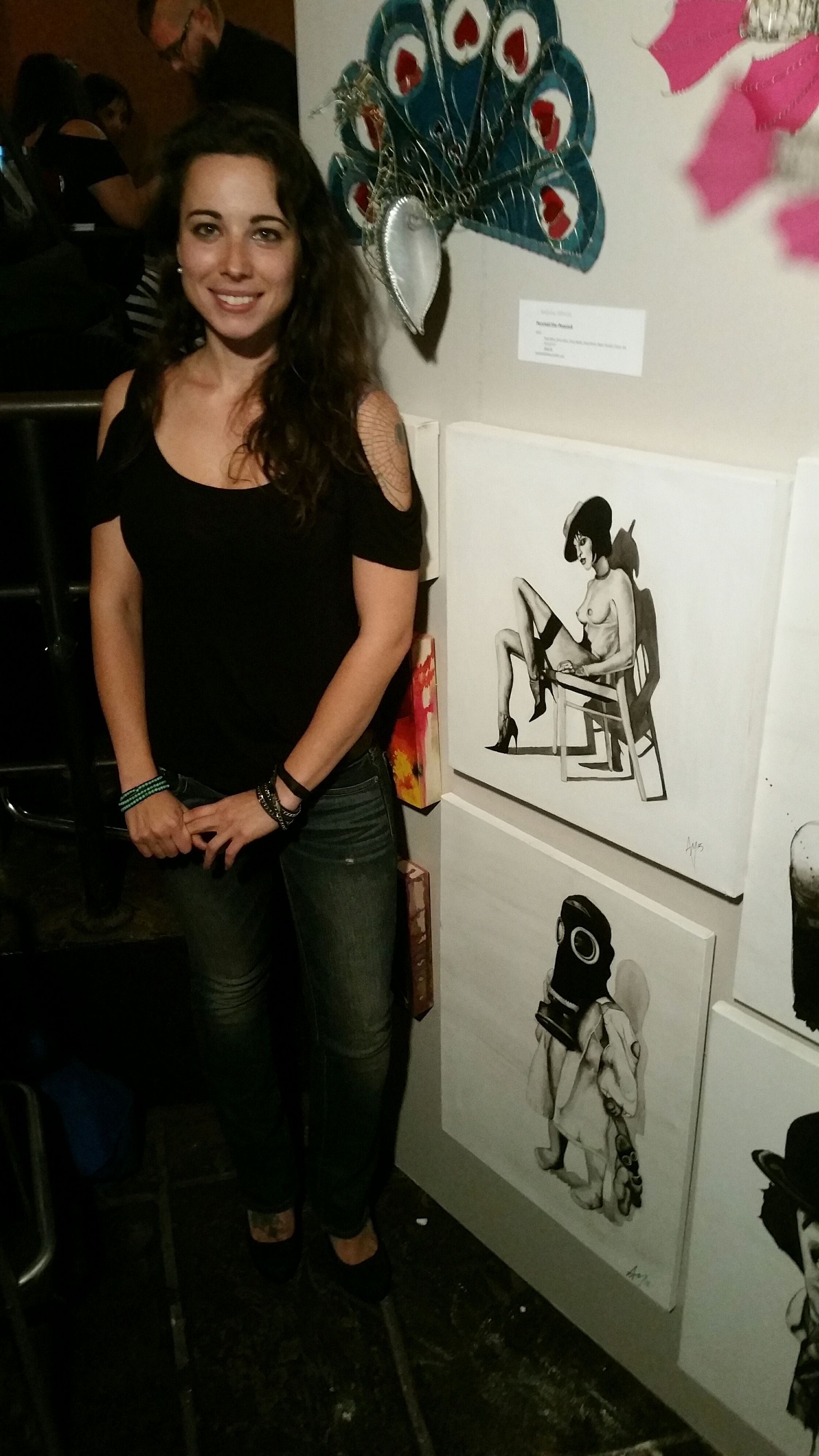 Amanda Maccagnan and some of her beautiful work