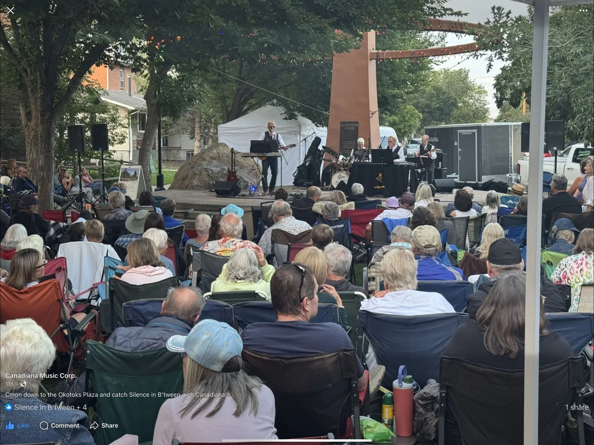 Evening concert in Okotoks August 2025