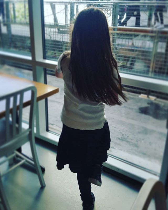 Tree pose break with a High Line view  #mindfulnessforkids #mindfulmoments #wholistictutoring