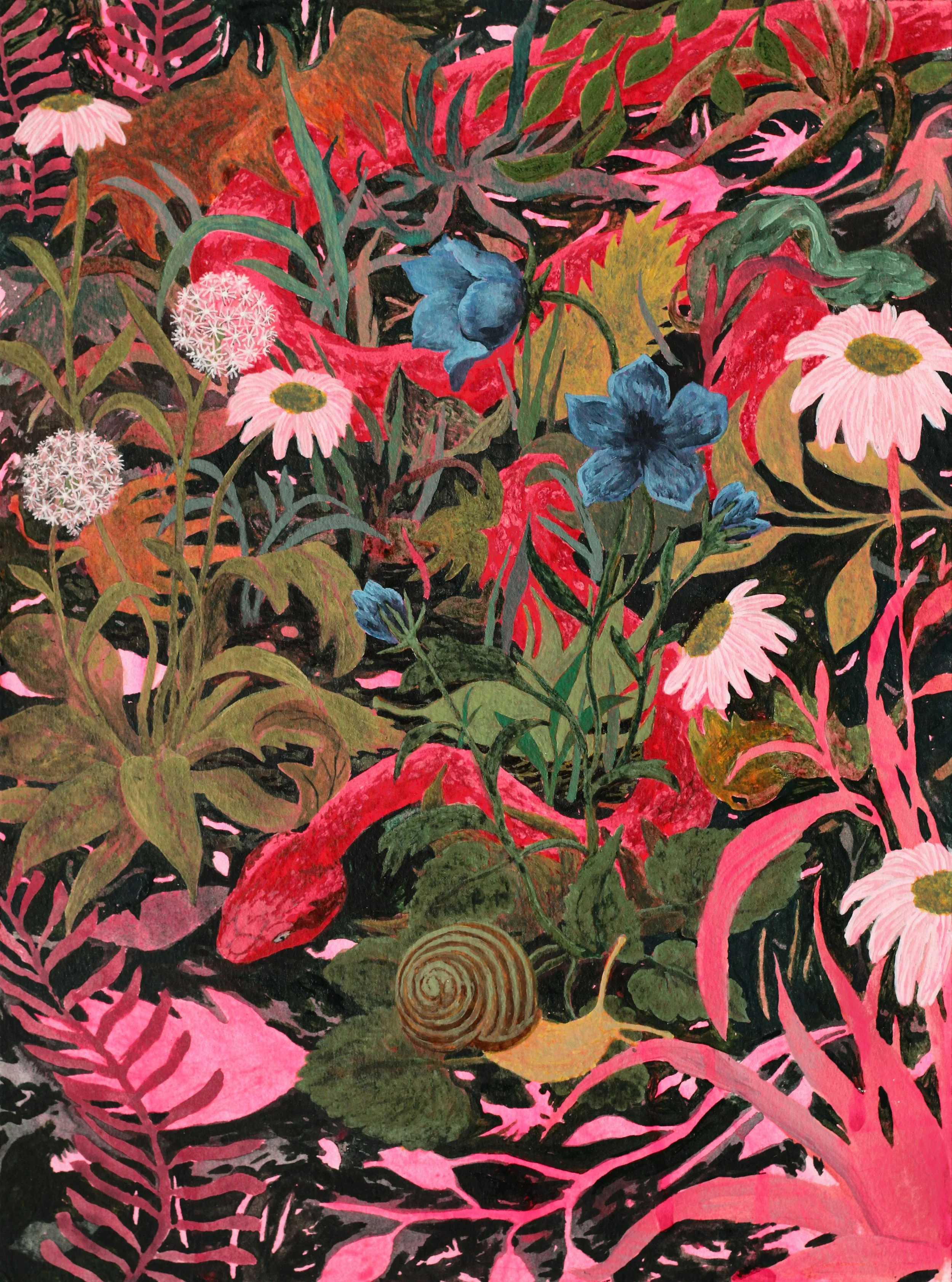 Fleeing, 31x23cm.JPG