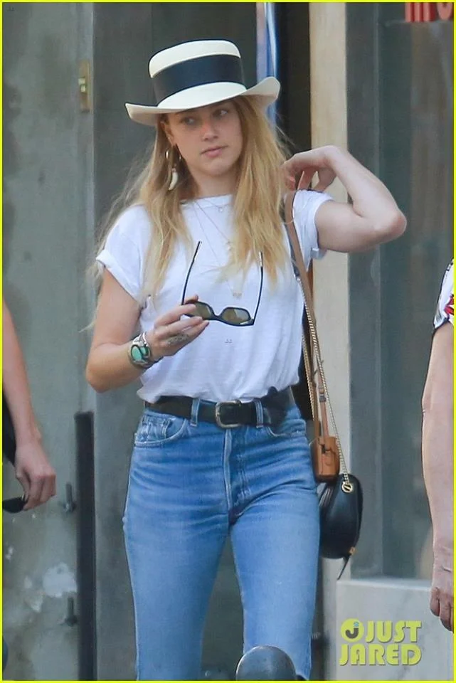 Amber Heard Wearing our Panama hat