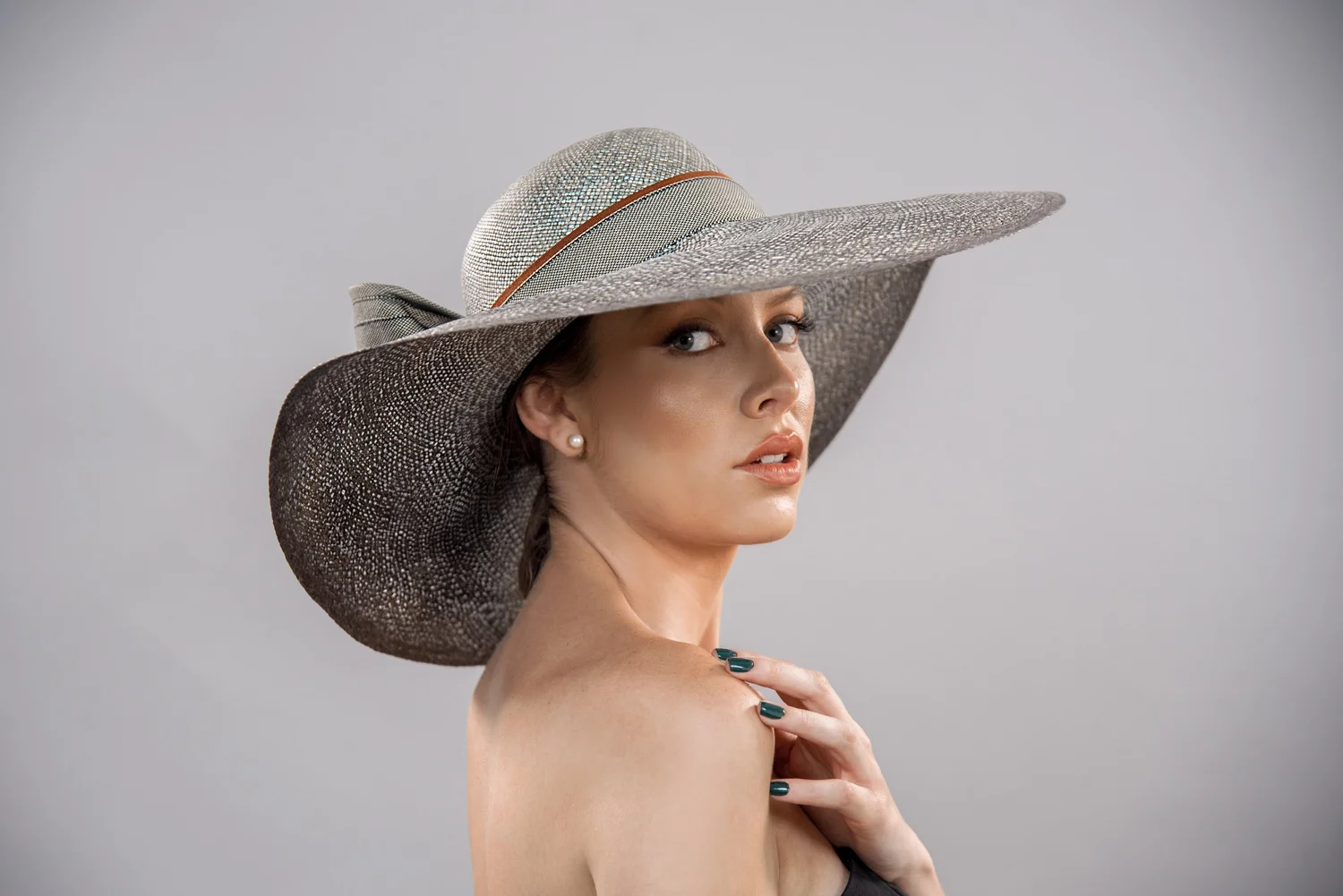 Ladies Vintage Panama Hat Trendy Fedora Hats for Women Wide Brim Fel? Hat Dress  main image 2