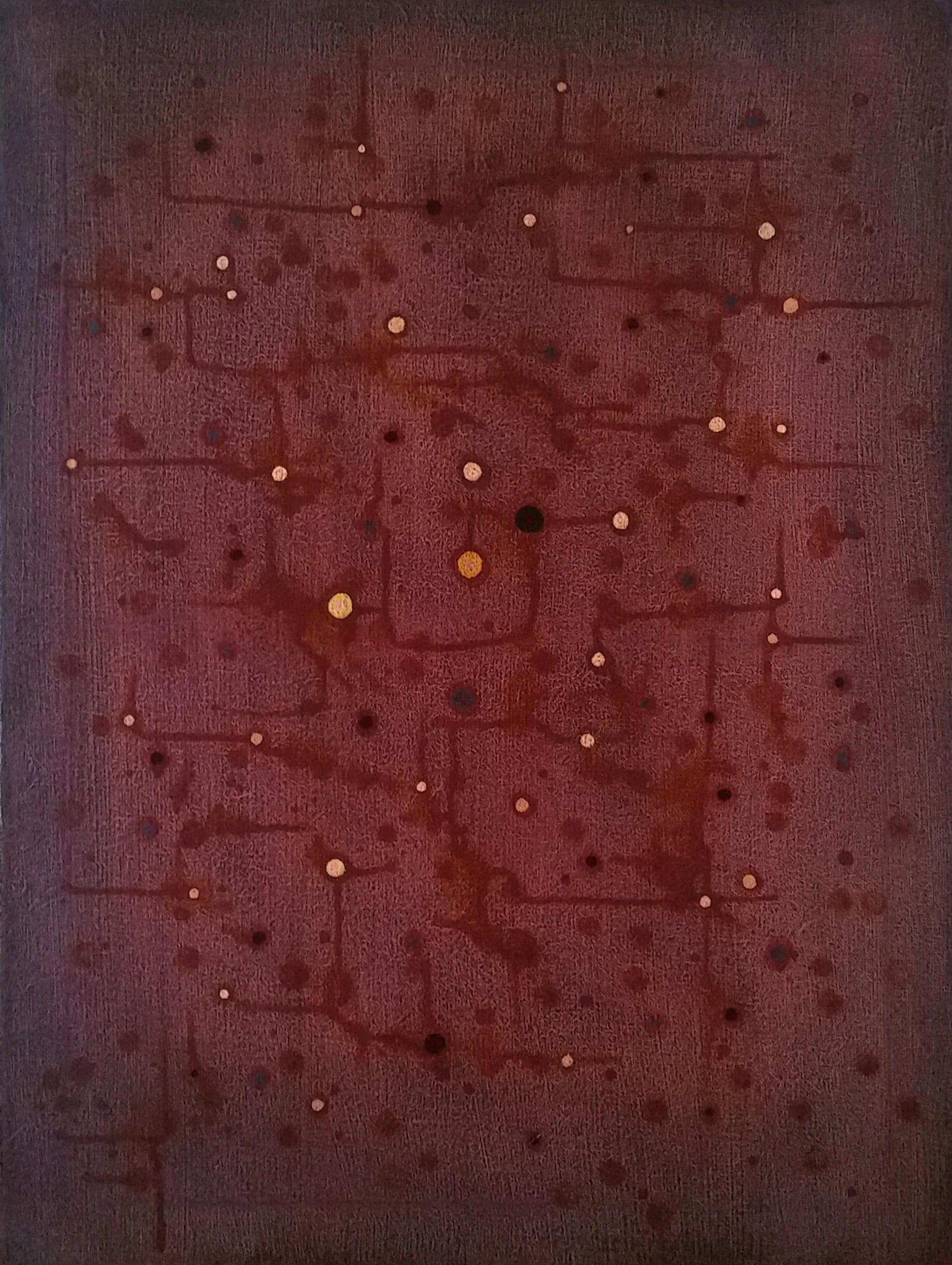 "New Slang (tenative title)" - acrylic on canvas, 18" x 24"