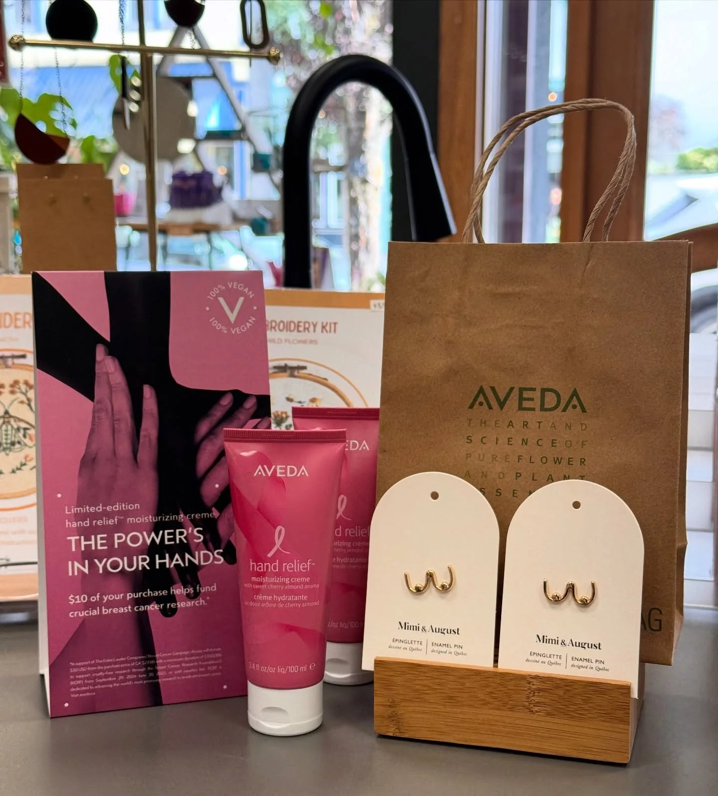 For a limited time, our beloved Hand Relief hand cream &amp; cherry almond aroma are paired together to support cruelty-free breast cancer research.

In support of The Est&eacute;e Lauder Companies&rsquo; Breast Cancer Campaign, Aveda will donate $10