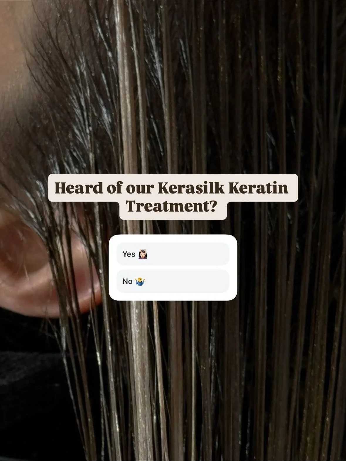 ✨ Say goodbye to frizz and hello to silky smooth hair ✨
Kerasilk’s Keratin Treatment transforms unruly, frizzy hair into smooth, manageable, and luxurious locks. 💆‍♀️
This customizable, long-lasting treatment uses a 100% vegan formula po