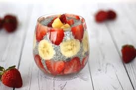 Strawberry Banana Chia Seed Pudding