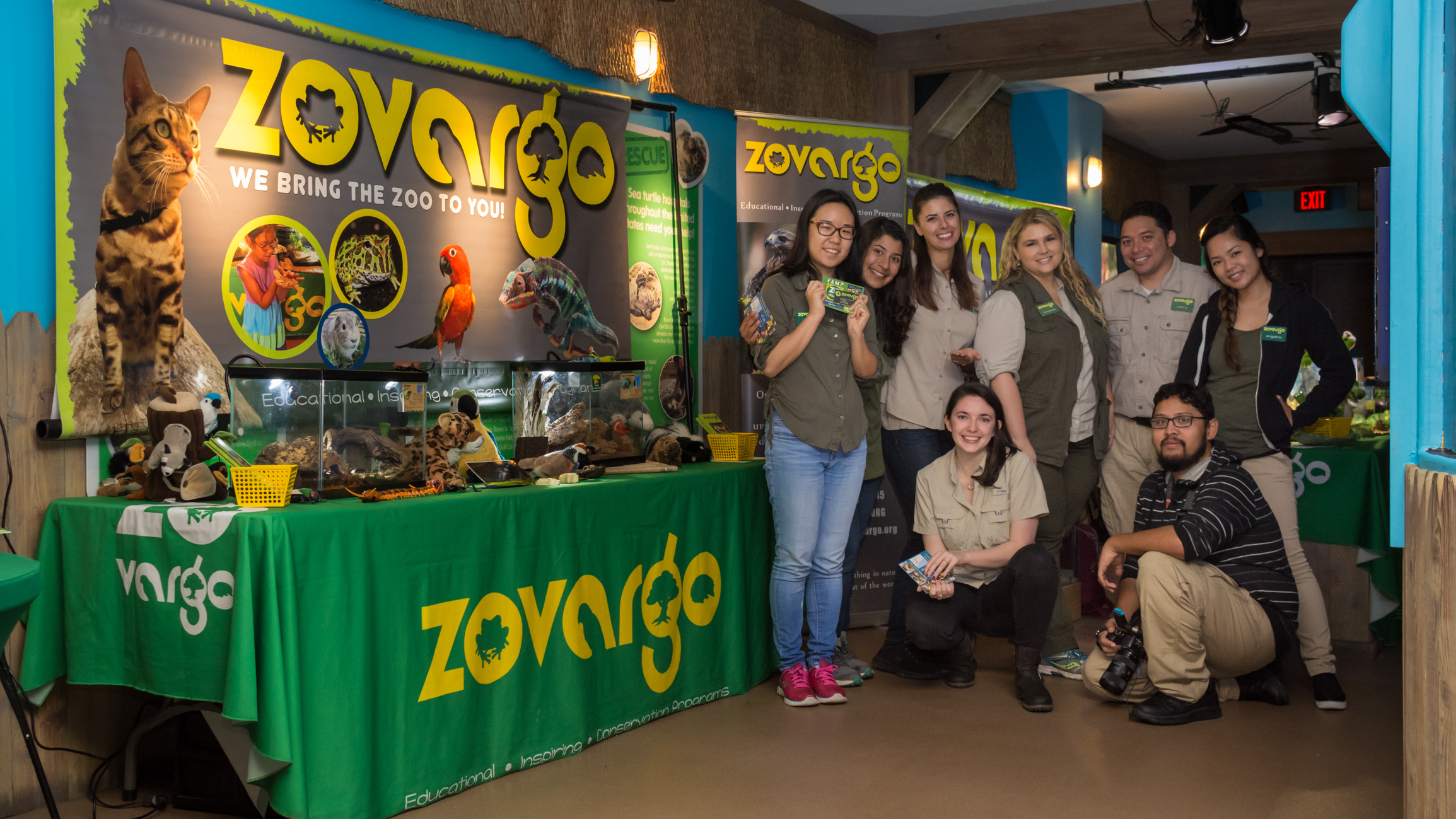 Team Zovargo at Underwater Parks Day, sealife Aquarium, San DIego, ca