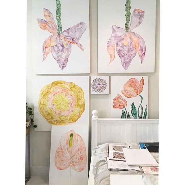 this #emptynester is daydreaming of her pre-opening #studioview...guess I&rsquo;ll have to make more 🤷🏼&zwj;♀️ #bloomisaverb 📷: @nadineblake