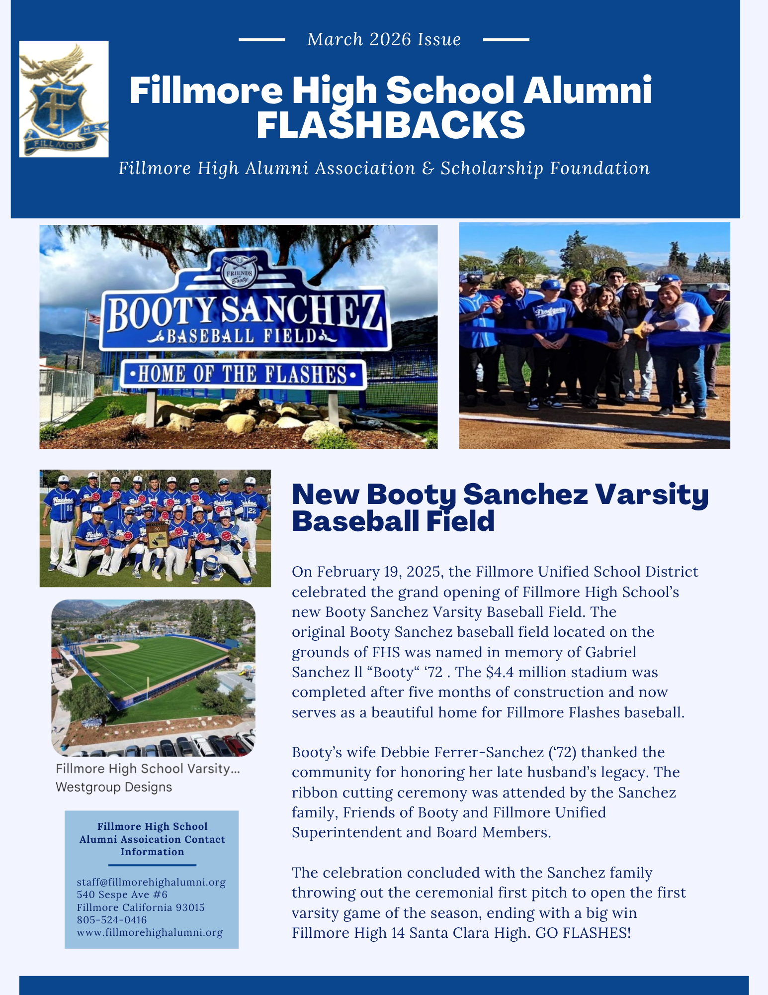 Flashbacks Newsletter