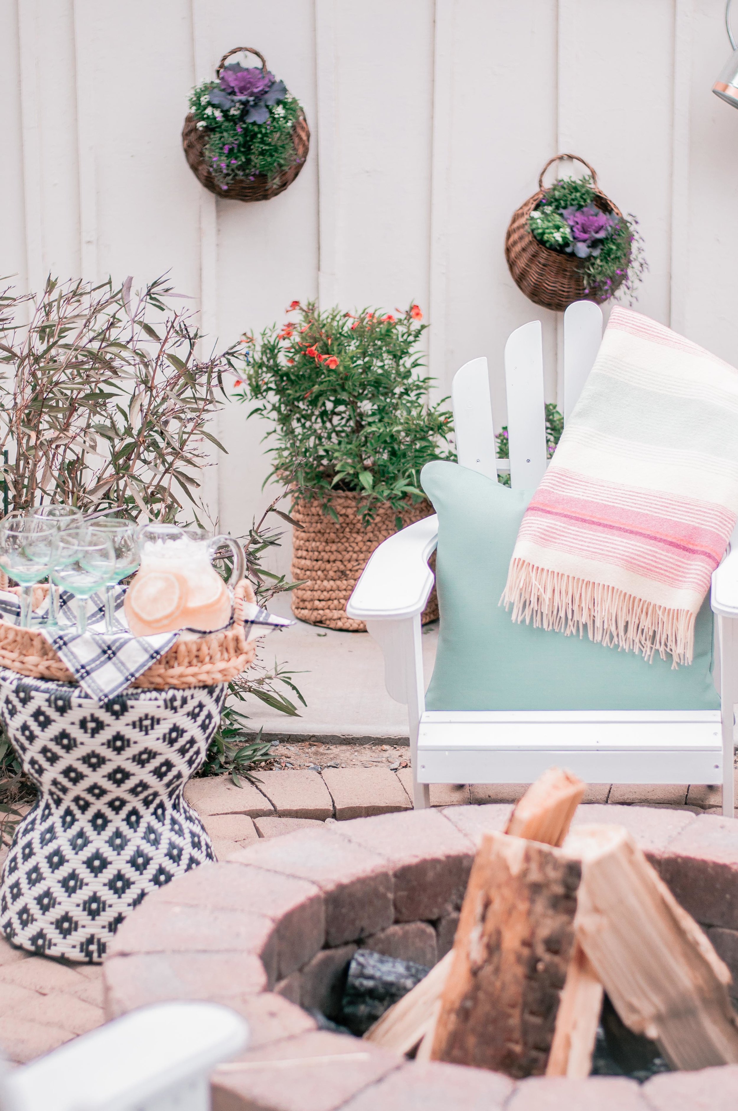outdoor entertaining area with fire pit designs on Top Phoenix Life And Style Blogger Love And Specs