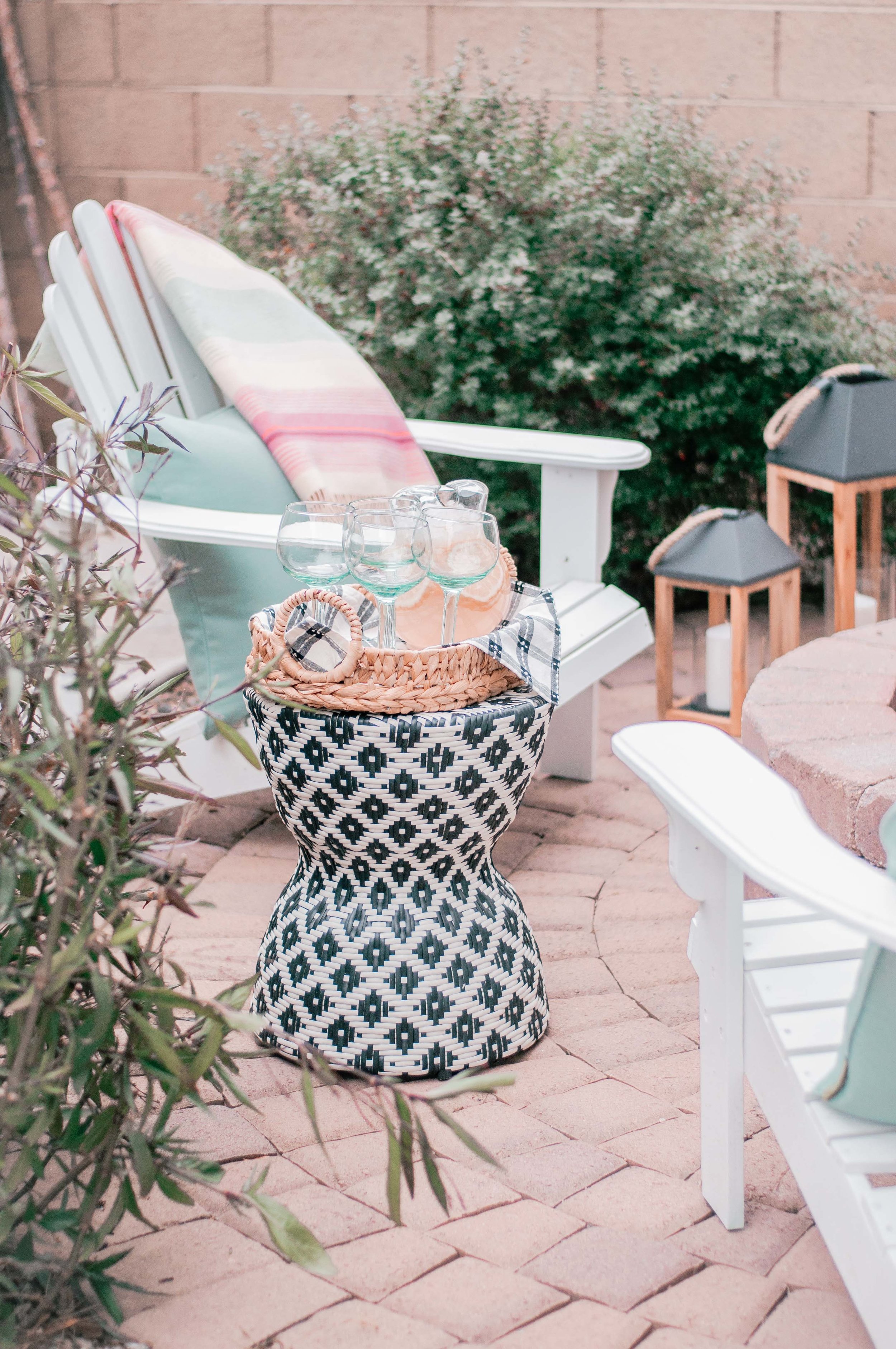 outdoor entertaining area with fire pit designs on Top Phoenix Life And Style Blogger Love And Specs