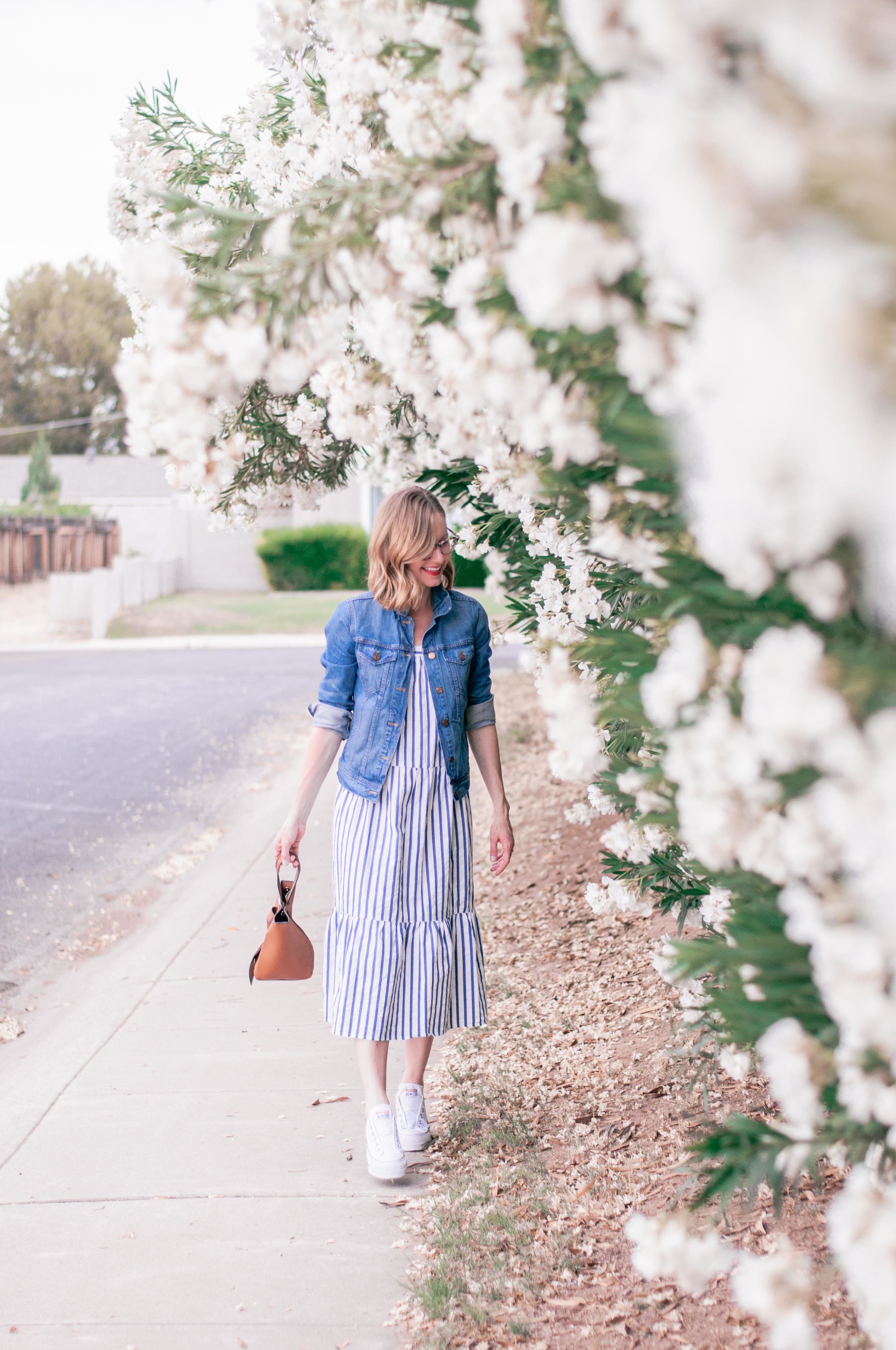 converse with midi dress sweetsavleigh on LTK