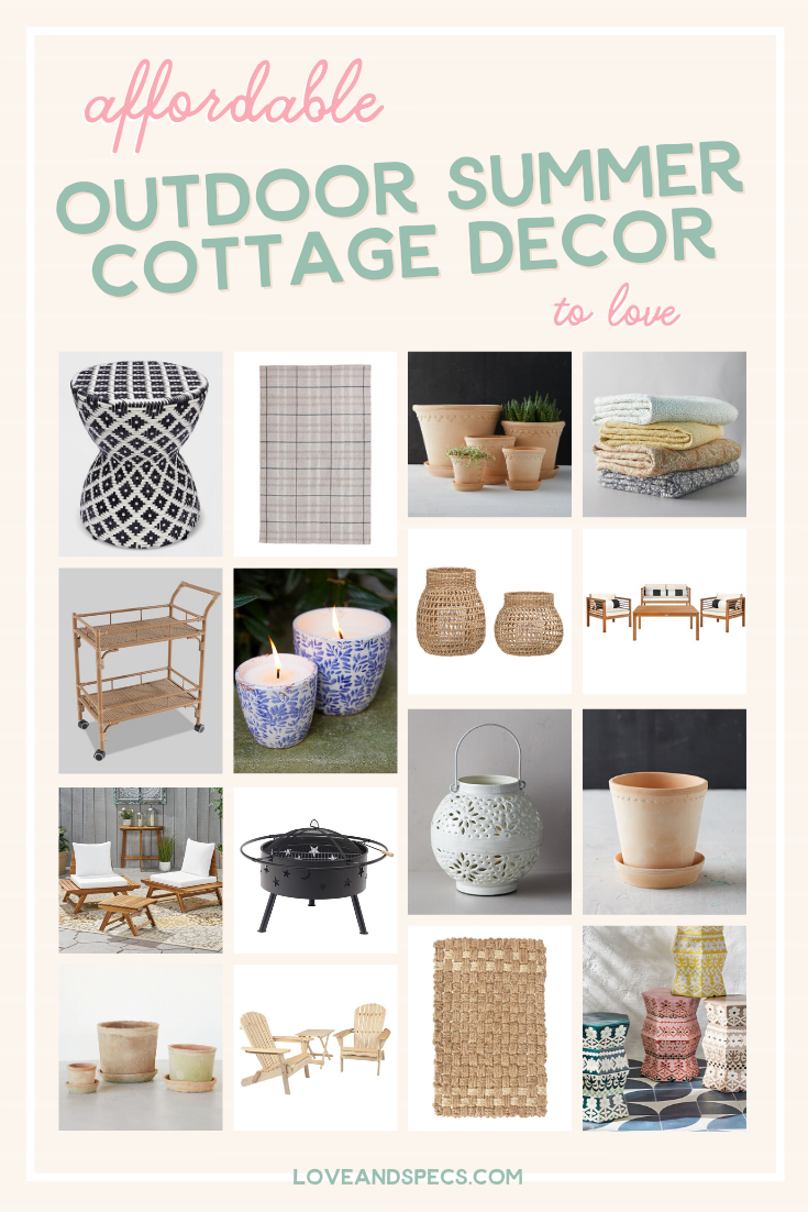 Cottage Farmhouse Summer Backyard Patio Decor Finds Home Love