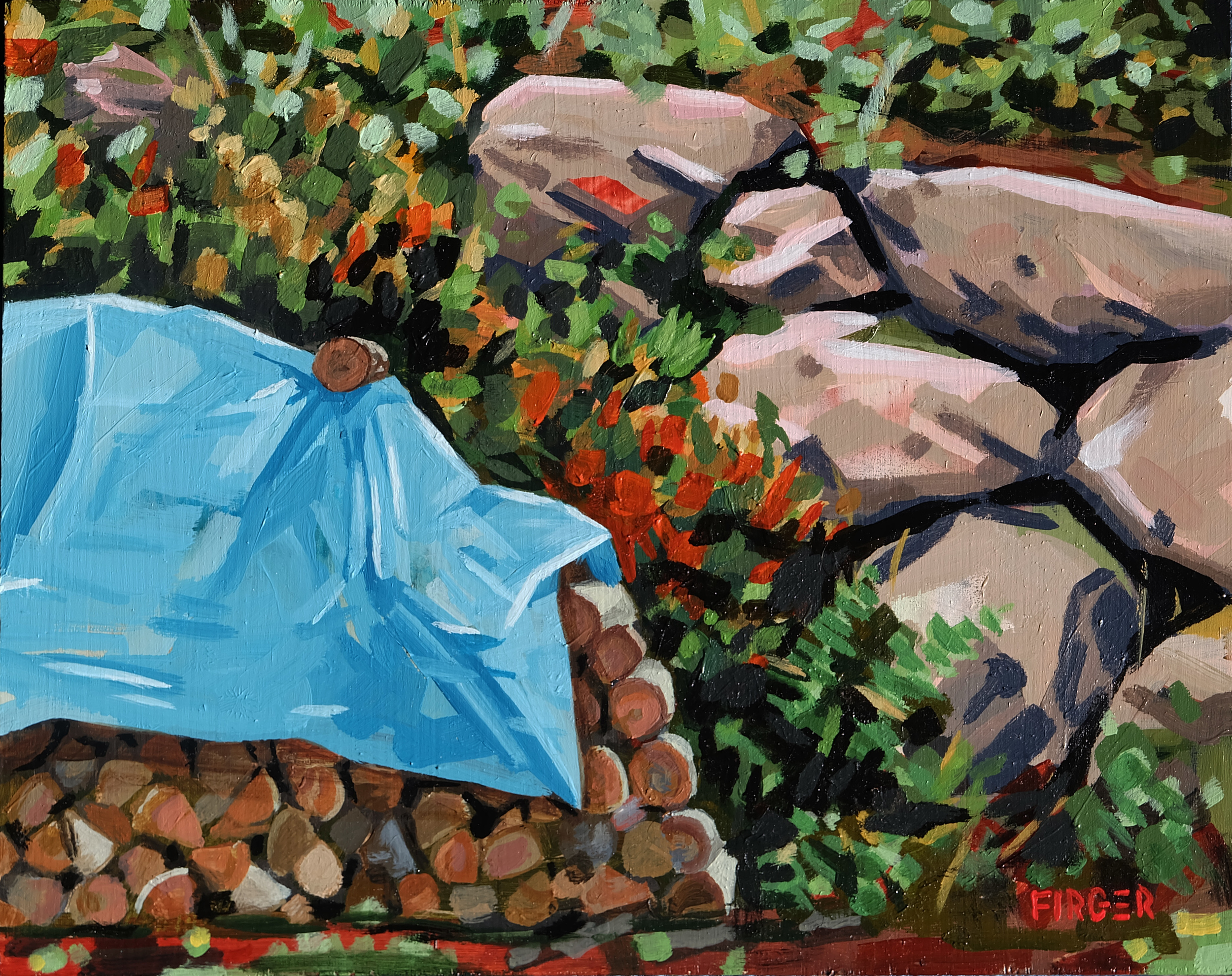 Winter Prep - 8 x 10, Acrylic on Panel (SOLD)