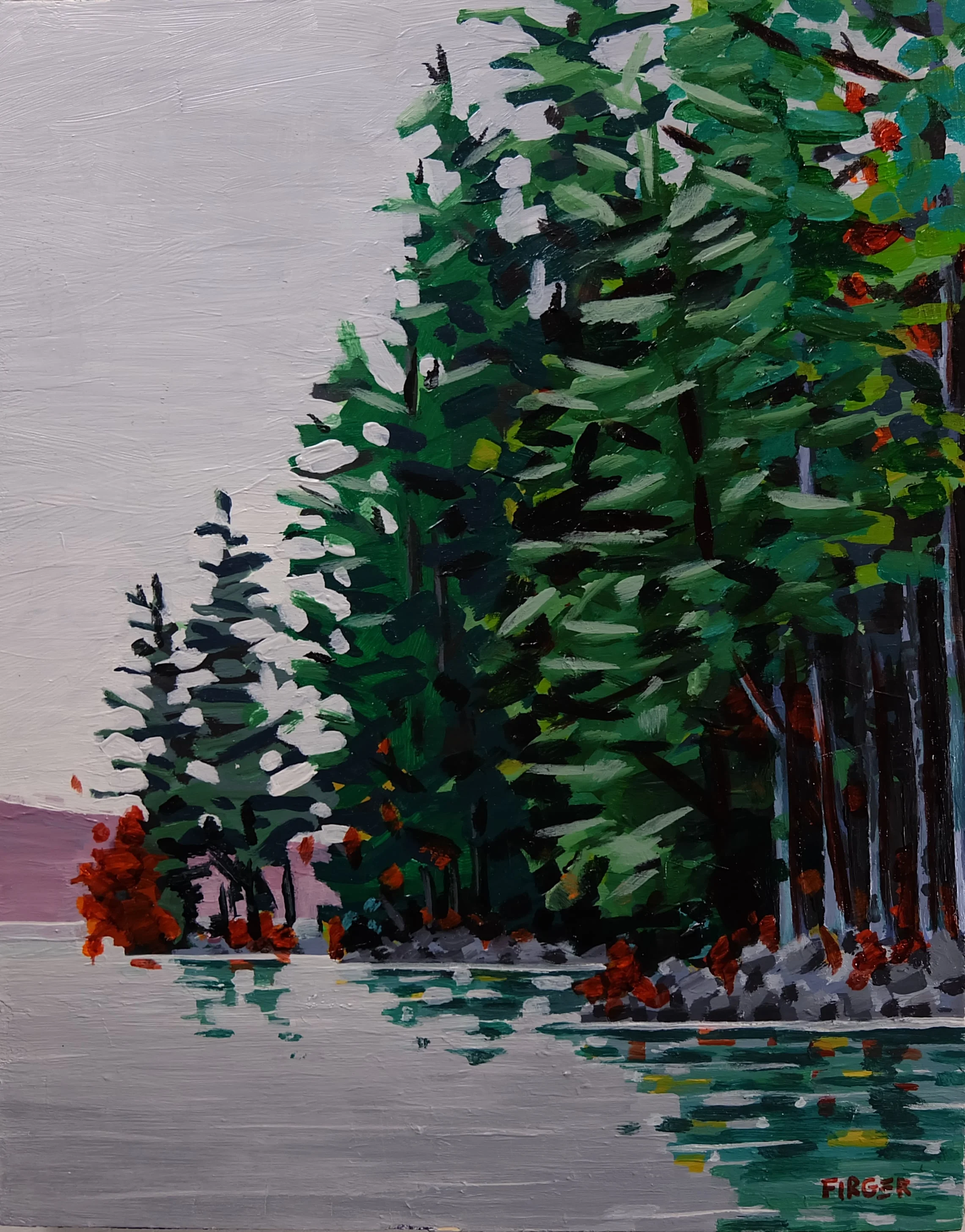 On Location - 8 x 10, Acrylic on Panel (SOLD)