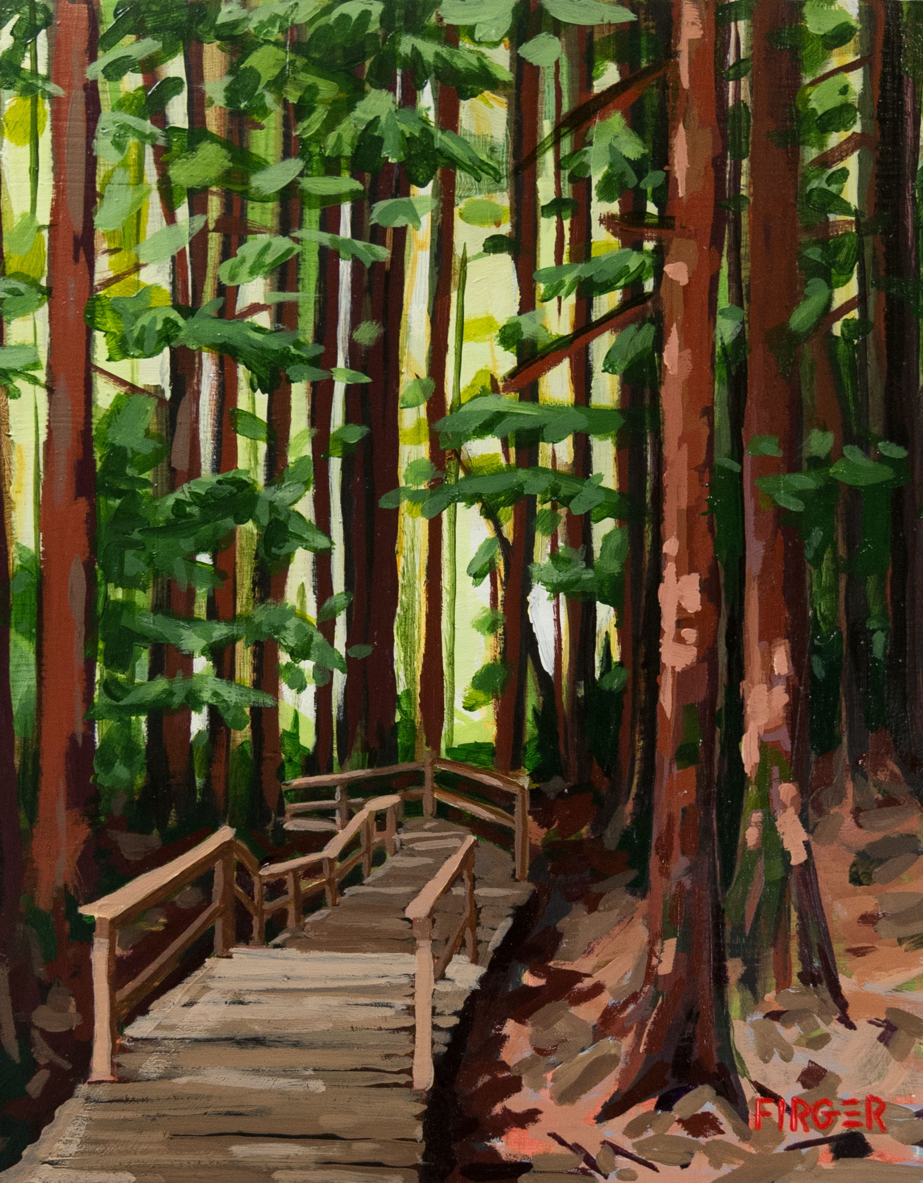 Into the Canyon - 8 x 10, Acrylic on Panel (SOLD)
