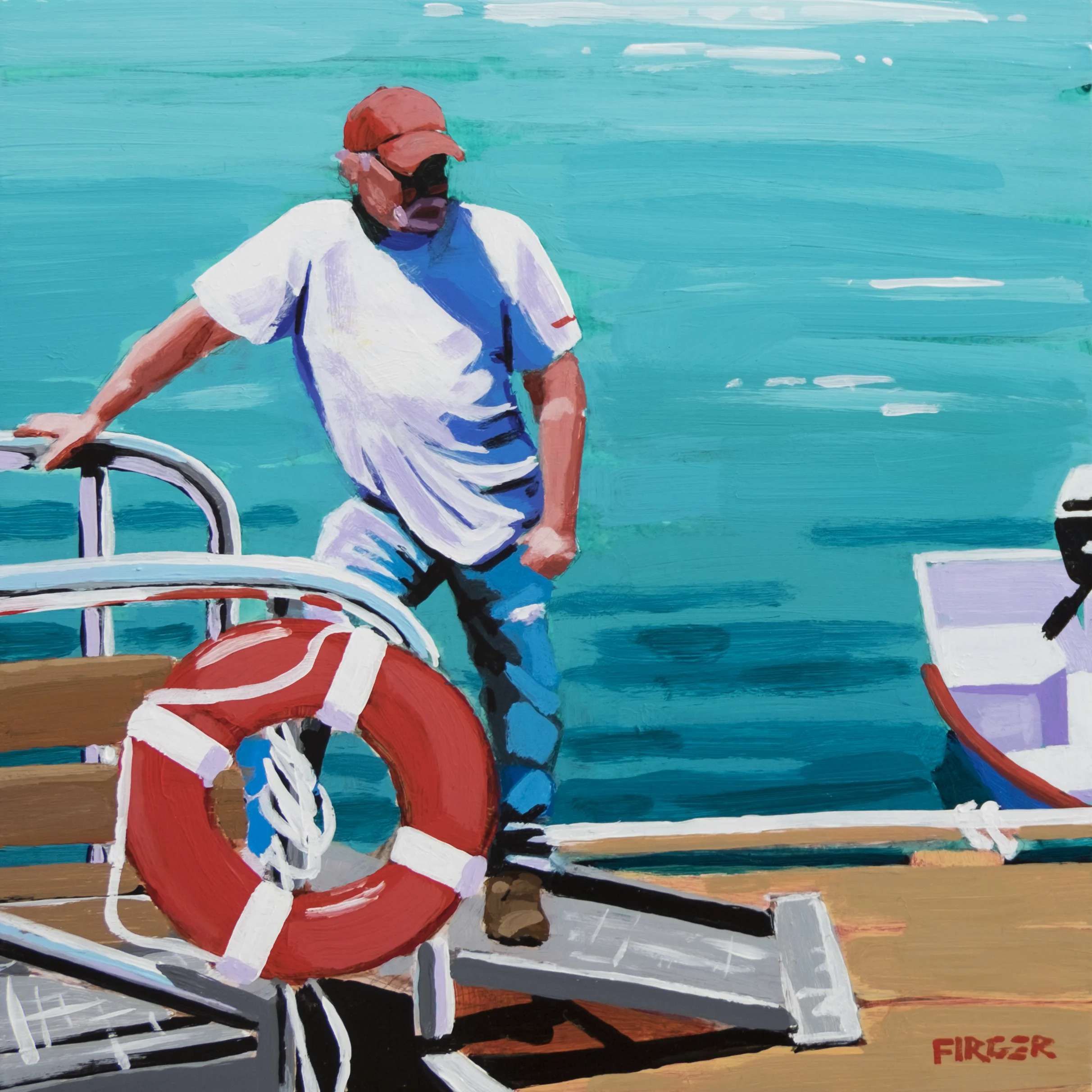 Sea Legs - 8 x 8, Acrylic on Panel (SOLD)