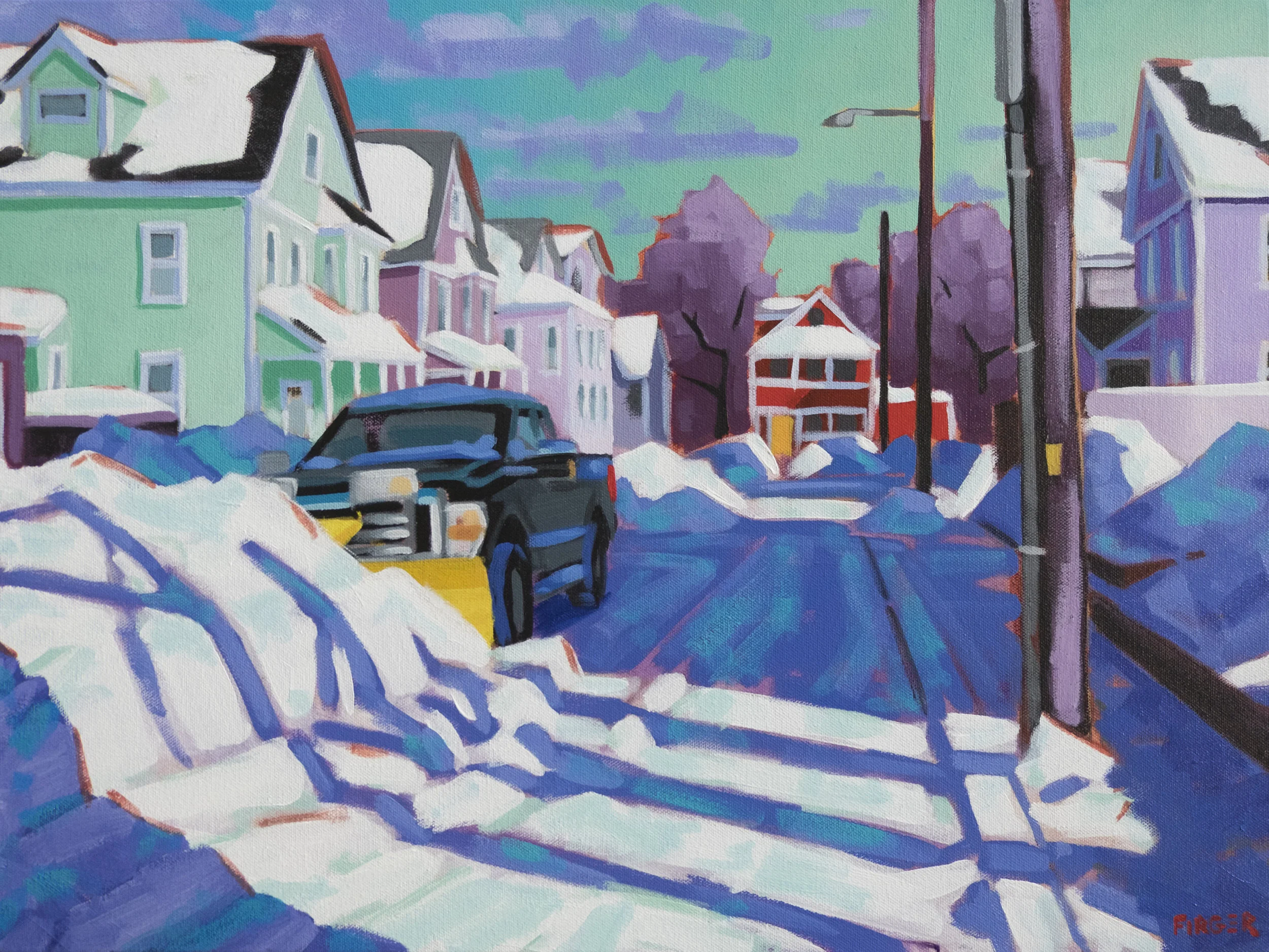 Cleanup in Cambridge - 18 x 24, Acrylic on Canvas (SOLD)