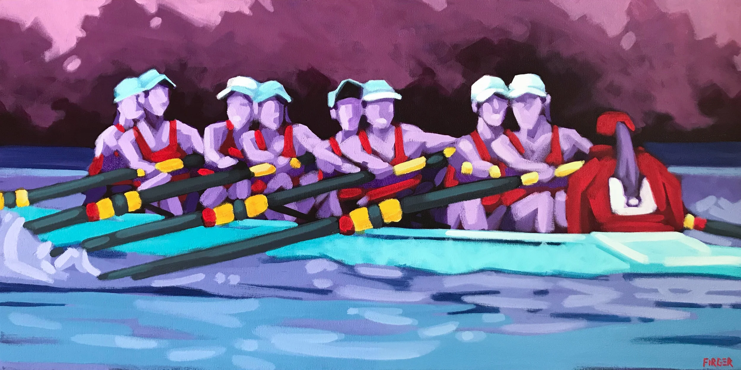 Closing the Gap - 18 x 36, Acrylic on Canvas