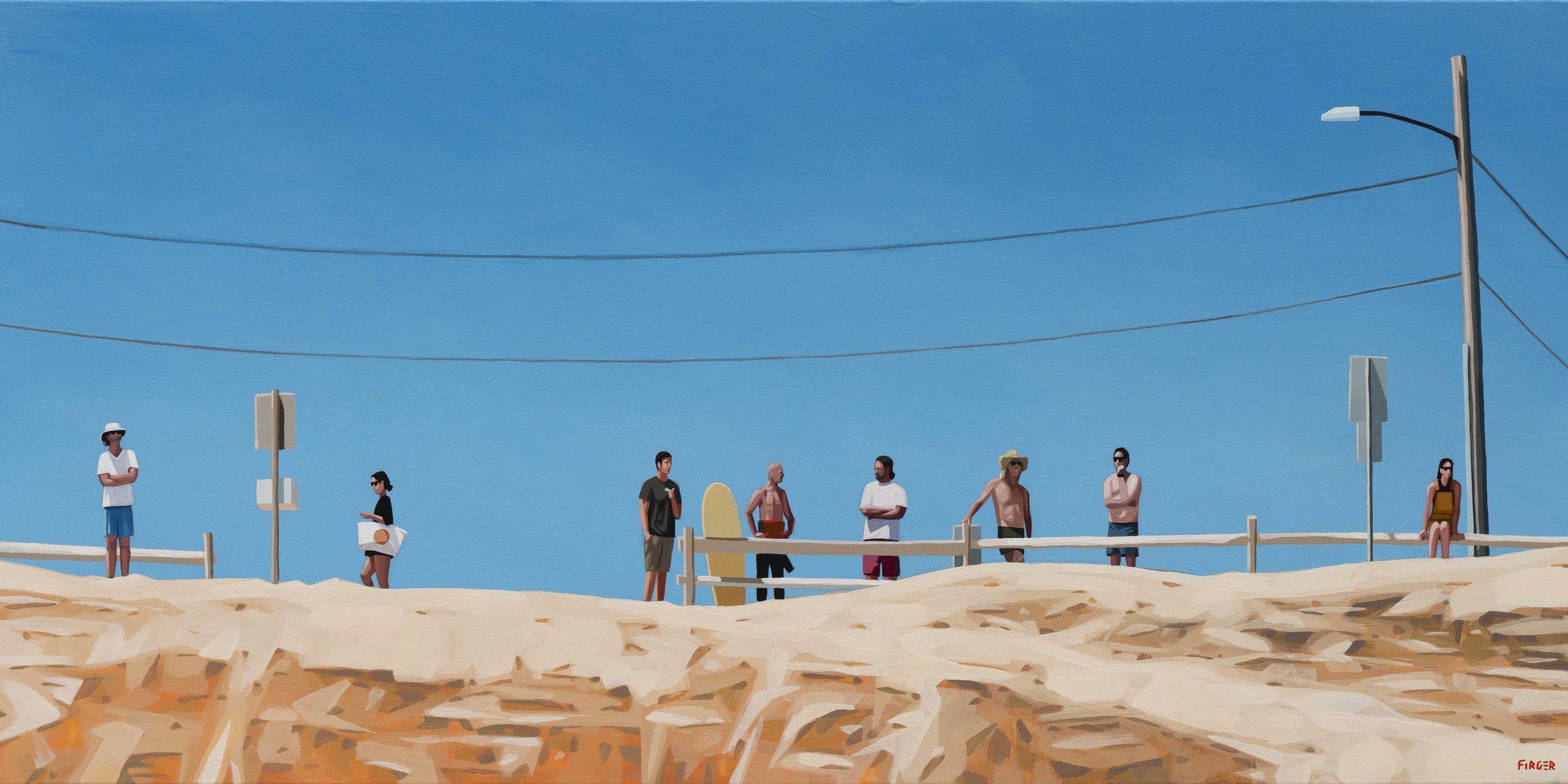 Locals - 24 x 48, Acrylic on Canvas (SOLD)