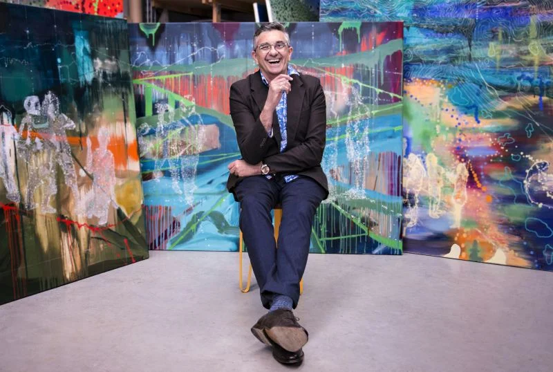Jon Cattapan in his Melbourne studio. By Giulia McGauran.