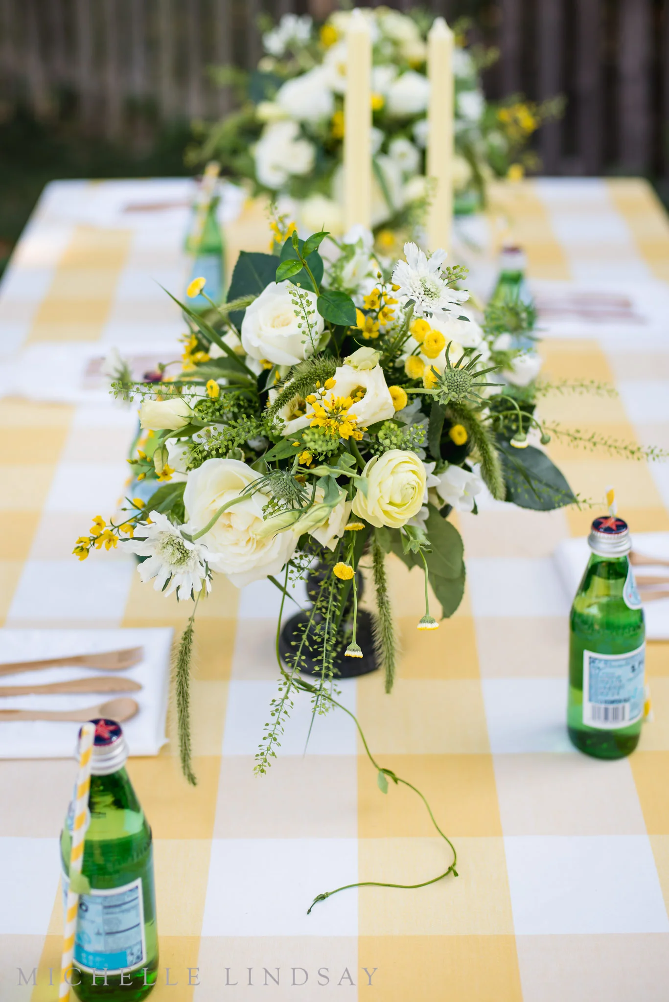 Ideas for a Ladies Fantasy Football Party Ideas | B Floral and Event Design | Michelle Lindsay Photography