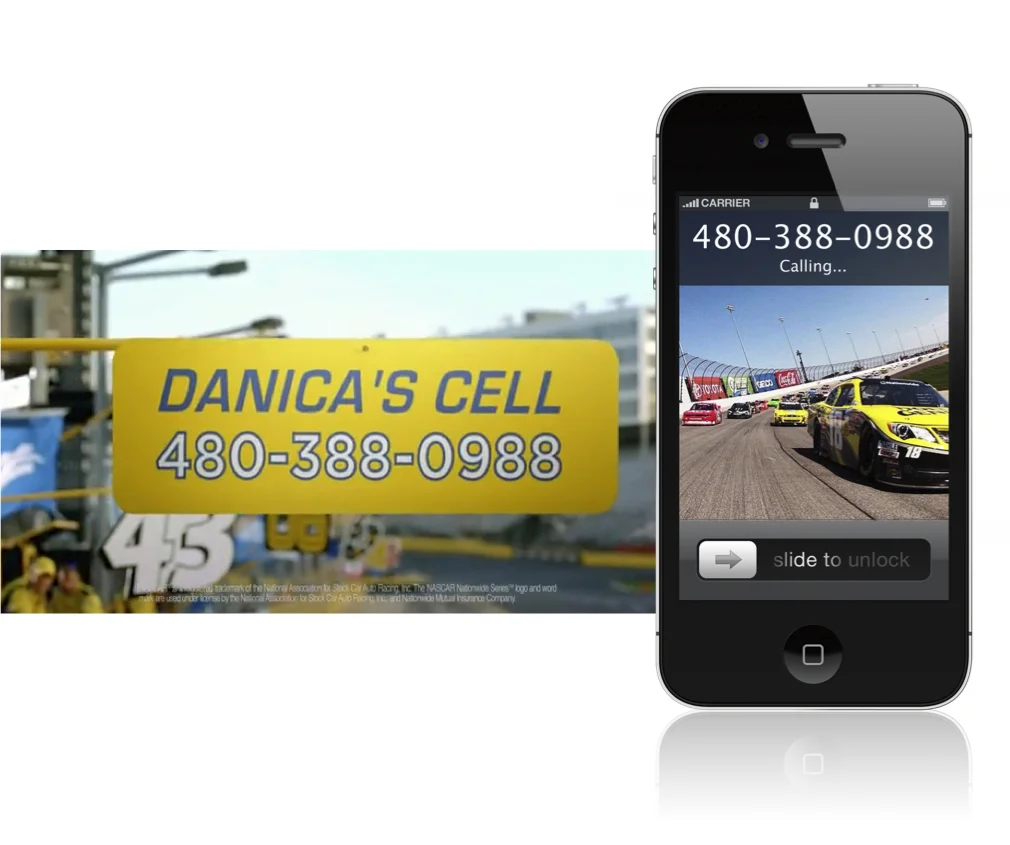 Danica's mobile number. 