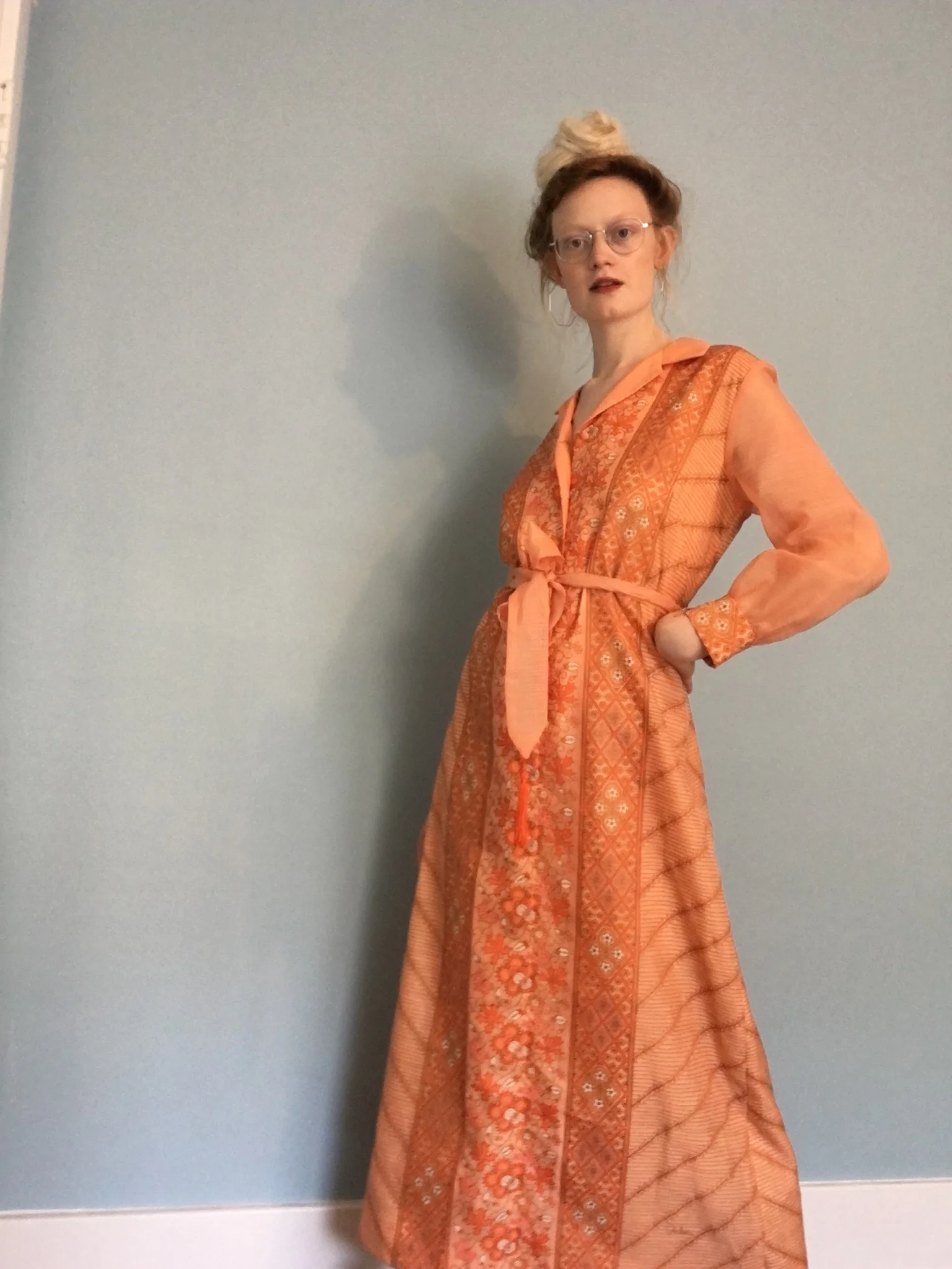 Alfred Shaheen Orange Maxi