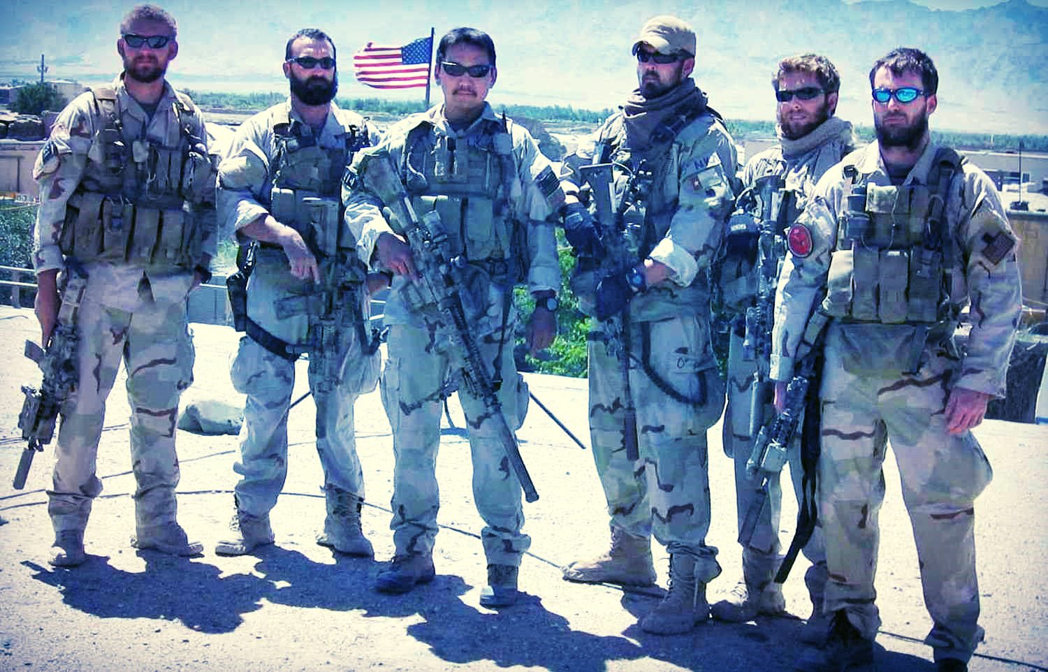 Marcus Luttrell, 3rd from the right