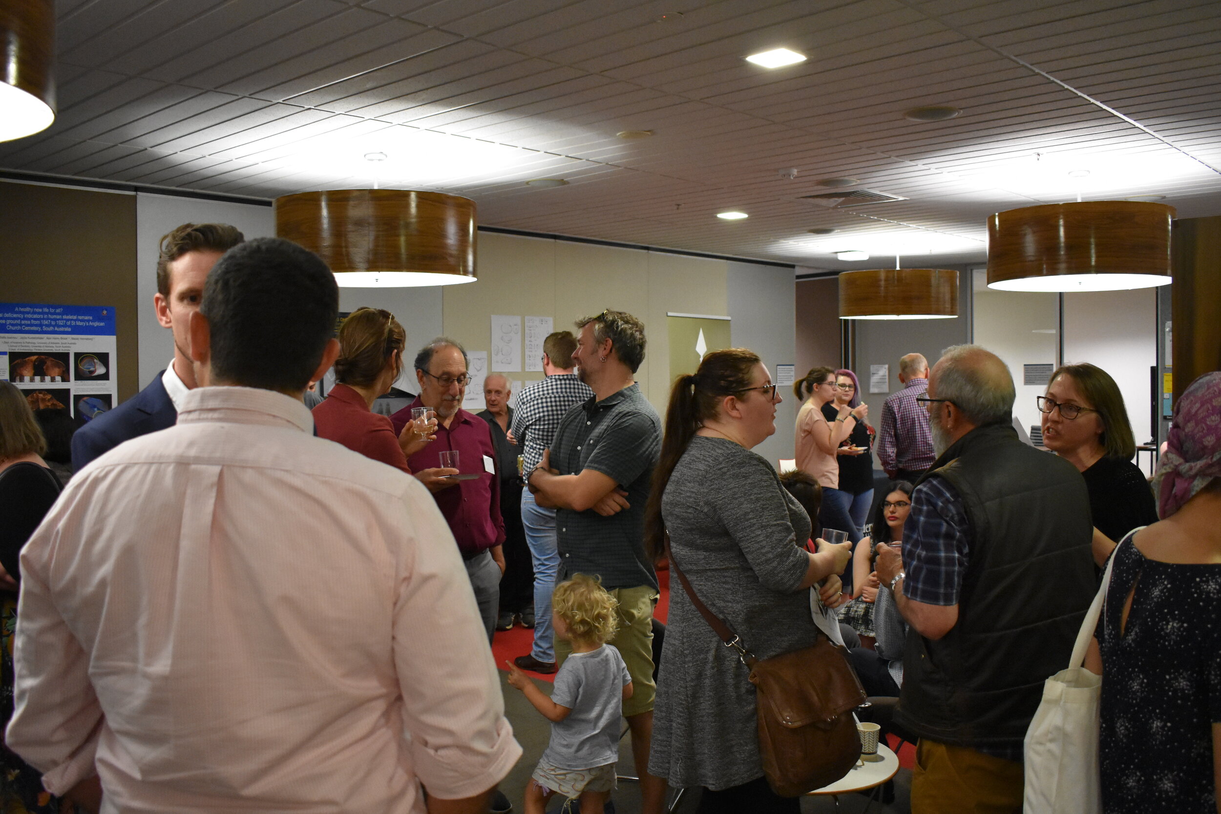 Delegates and guests, Wine, Cheese and Archaeology Evening, NASC 2019