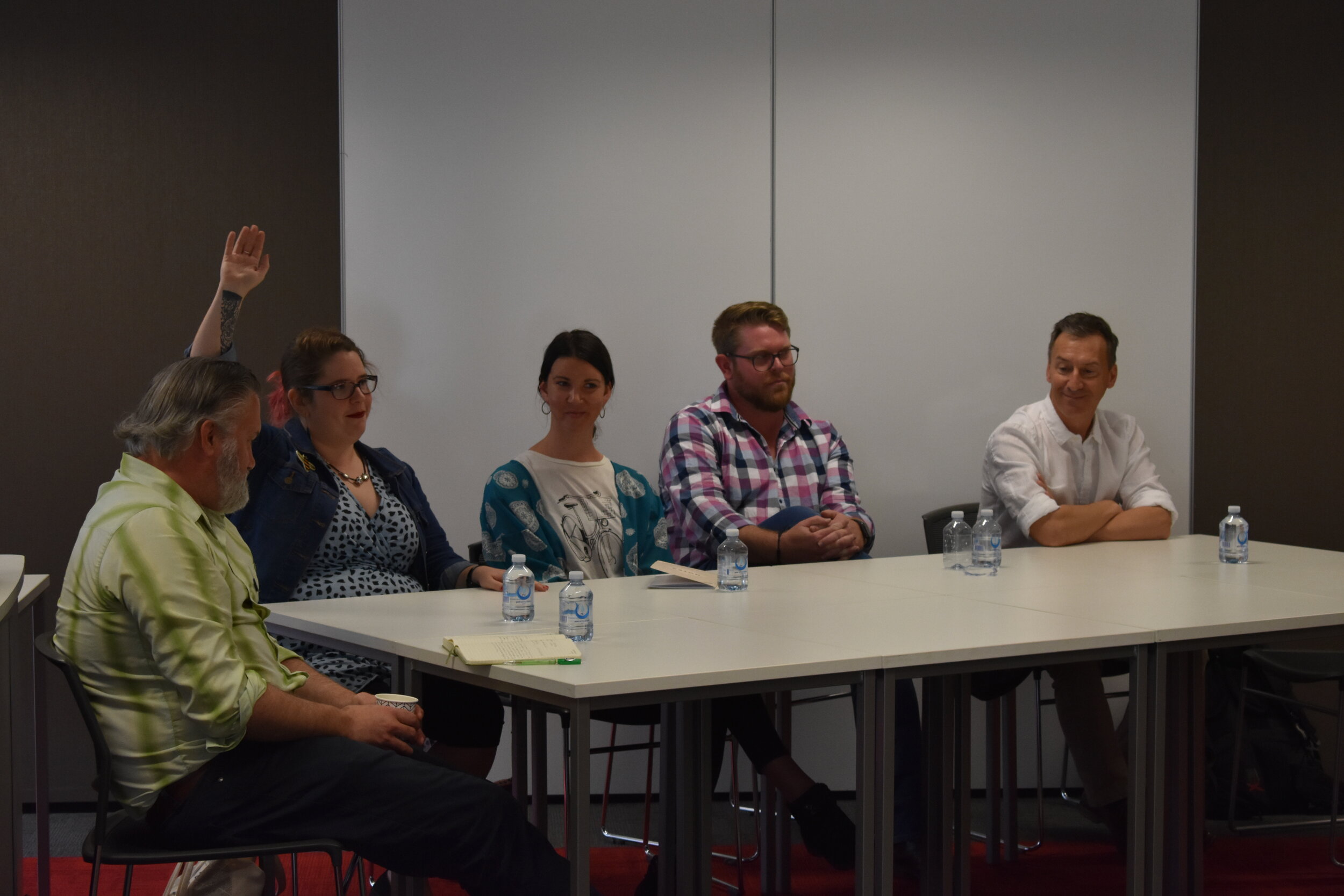 "Ask the Phd Panel", Mick de Ruyter, Belinda Duke, Cassie Schill, Jordan Ralph, Peter Ross, Flinders University 